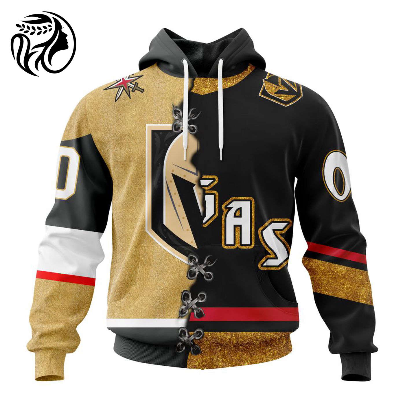 NHL Vegas Golden Knights Special Home Mix Reverse Retro Personalized Kits 3d Printed Hoodie 3d Printed Hoodie