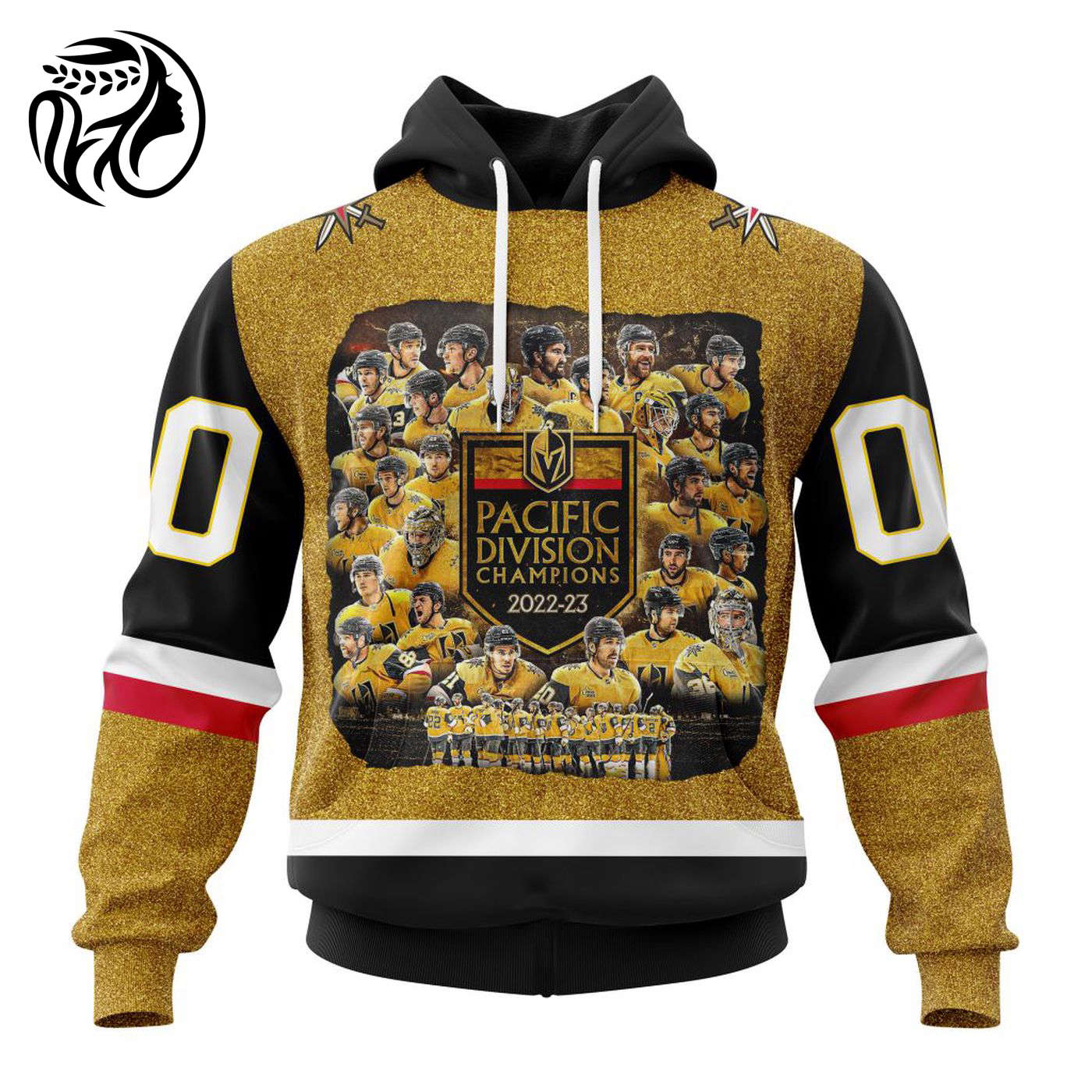 NHL Vegas Golden Knights Special Pacific Division Champions Kits ST2301 3d Printed Hoodie 3d Printed Hoodie