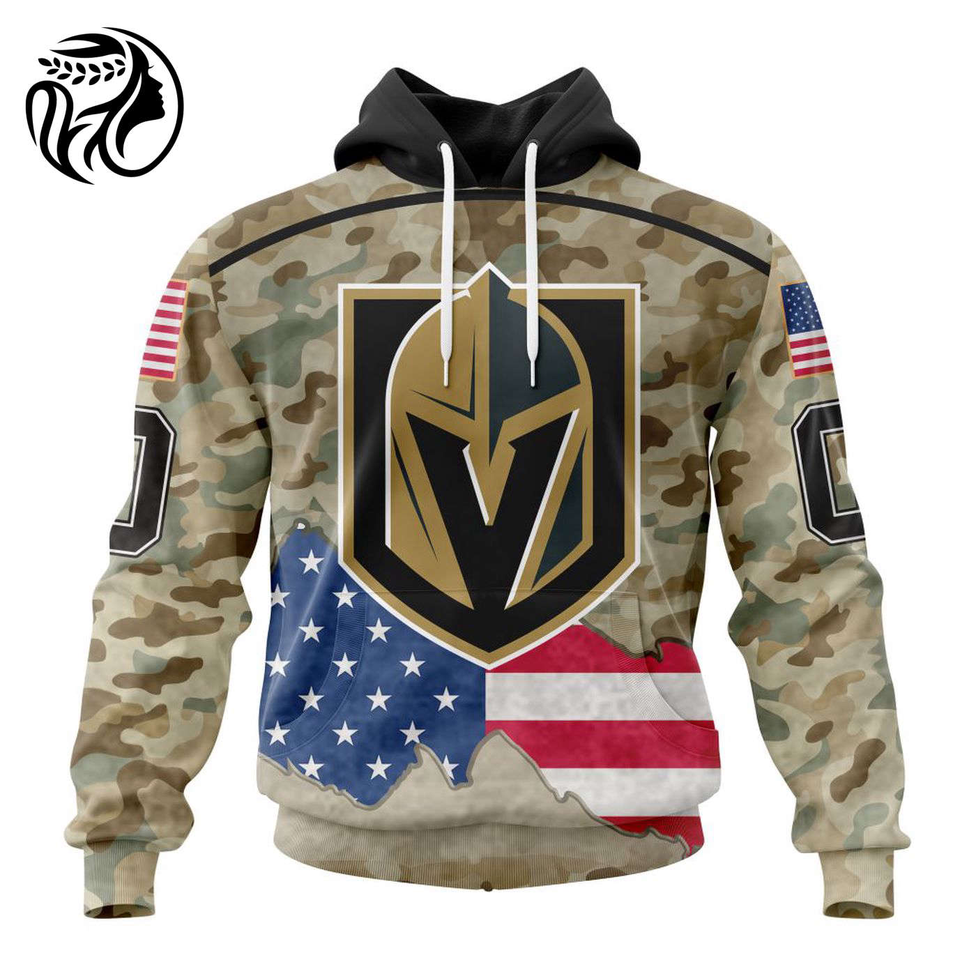 NHL Vegas Golden Knights | Specialized Kits For United State With Camo Color 3d Printed Hoodie 3d Printed Hoodie