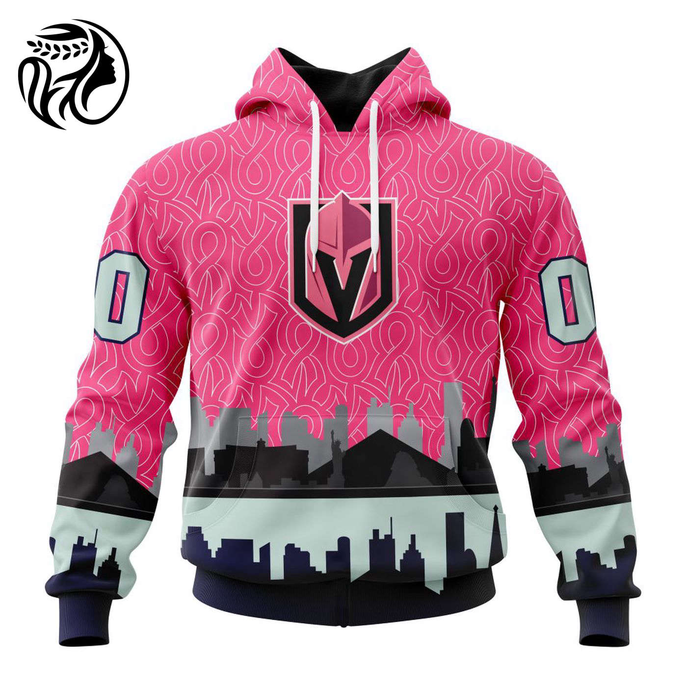 NHL Vegas Golden Knights | Specialized Unisex Kits Hockey Fights Against Cancer V0222 3d Printed Hoodie 3d Printed Hoodie