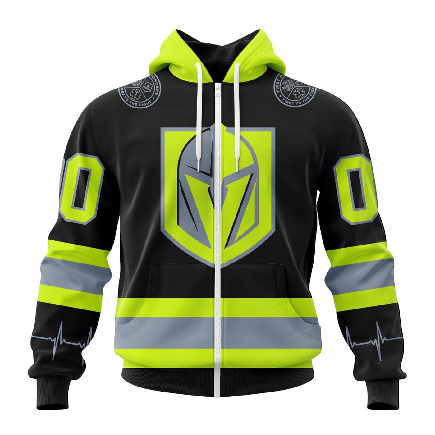NHL Vegas Golden Knights | Specialized Unisex Kits With FireFighter Uniforms Color 3d Printed Hoodie 3d Printed Hoodie