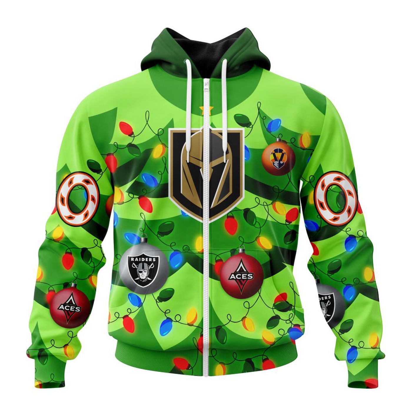 NHL Vegas Golden Knights | Specialized Unisex Kits With Unisex Kits With Christmass Tree Color And City’s Sport Teams 3d Printed Hoodie 3d Printed Hoodie