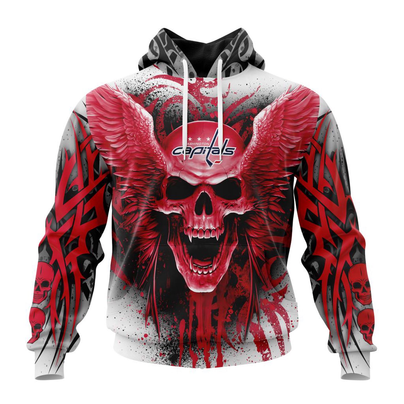 NHL Washington Capitals Special Kits With Skull Art ST2202 3d Printed Hoodie 3d Printed Hoodie