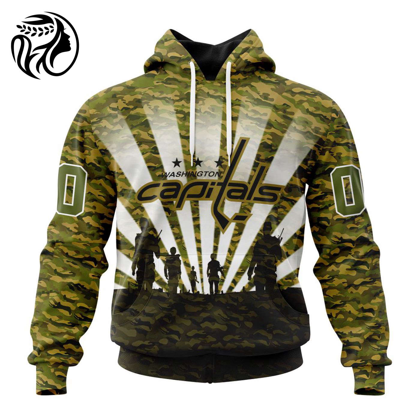NHL Washington Capitals Special Military Camo Kits For Veterans Day And Rememberance Day ST2201 3d Printed Hoodie 3d Printed Hoodie