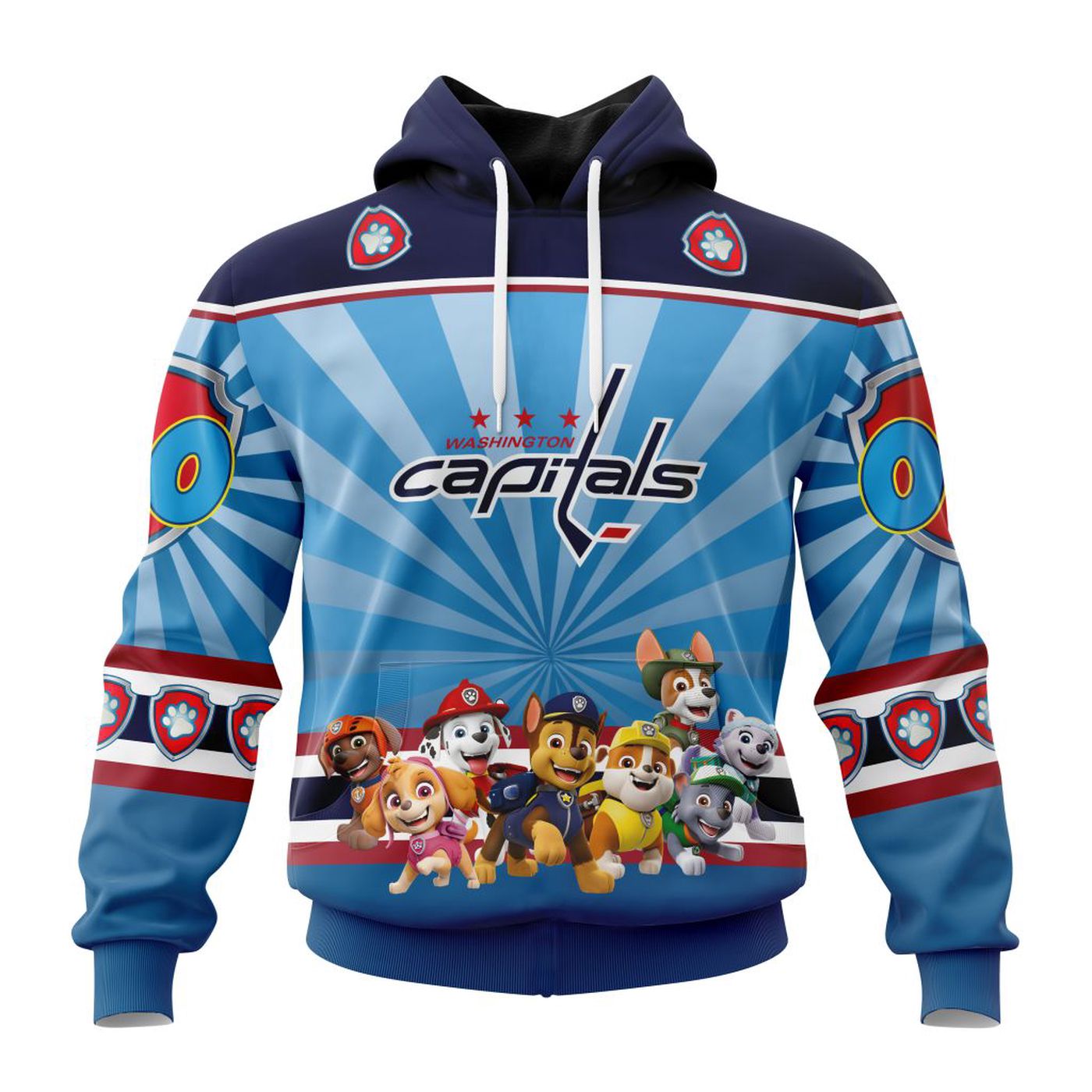 NHL Washington Capitals Special Paw Patrol Kits ST2201 3d Printed Hoodie 3d Printed Hoodie