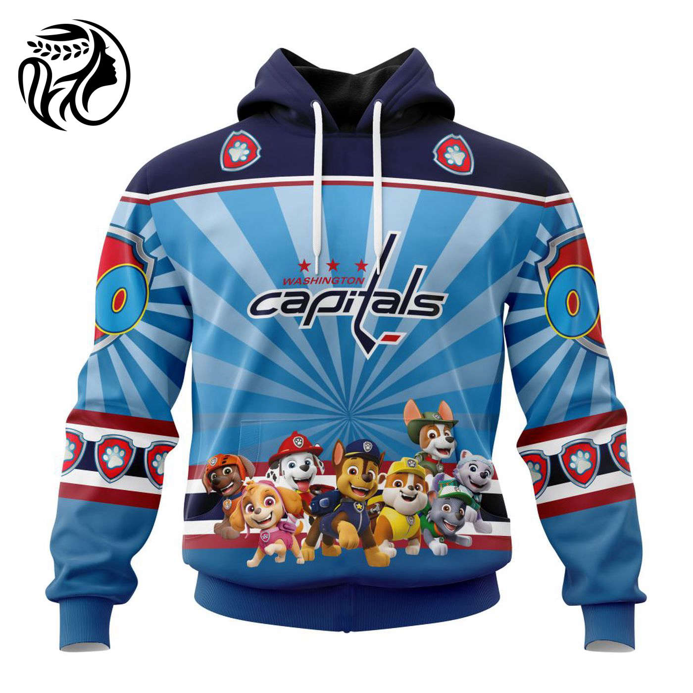 NHL Washington Capitals Special Paw Patrol Kits ST2201 3d Printed Hoodie 3d Printed Hoodie