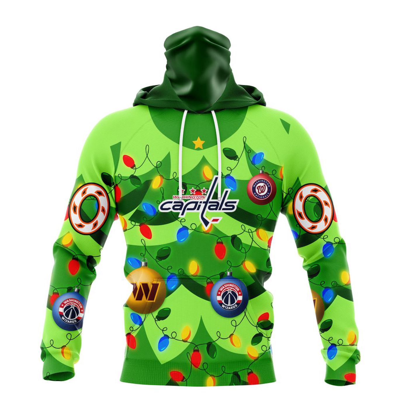 NHL Washington Capitals | Specialized Unisex Kits With Unisex Kits With Christmass Tree Color And City’s Sport Teams 3d Printed Hoodie 3d Printed Hoodie