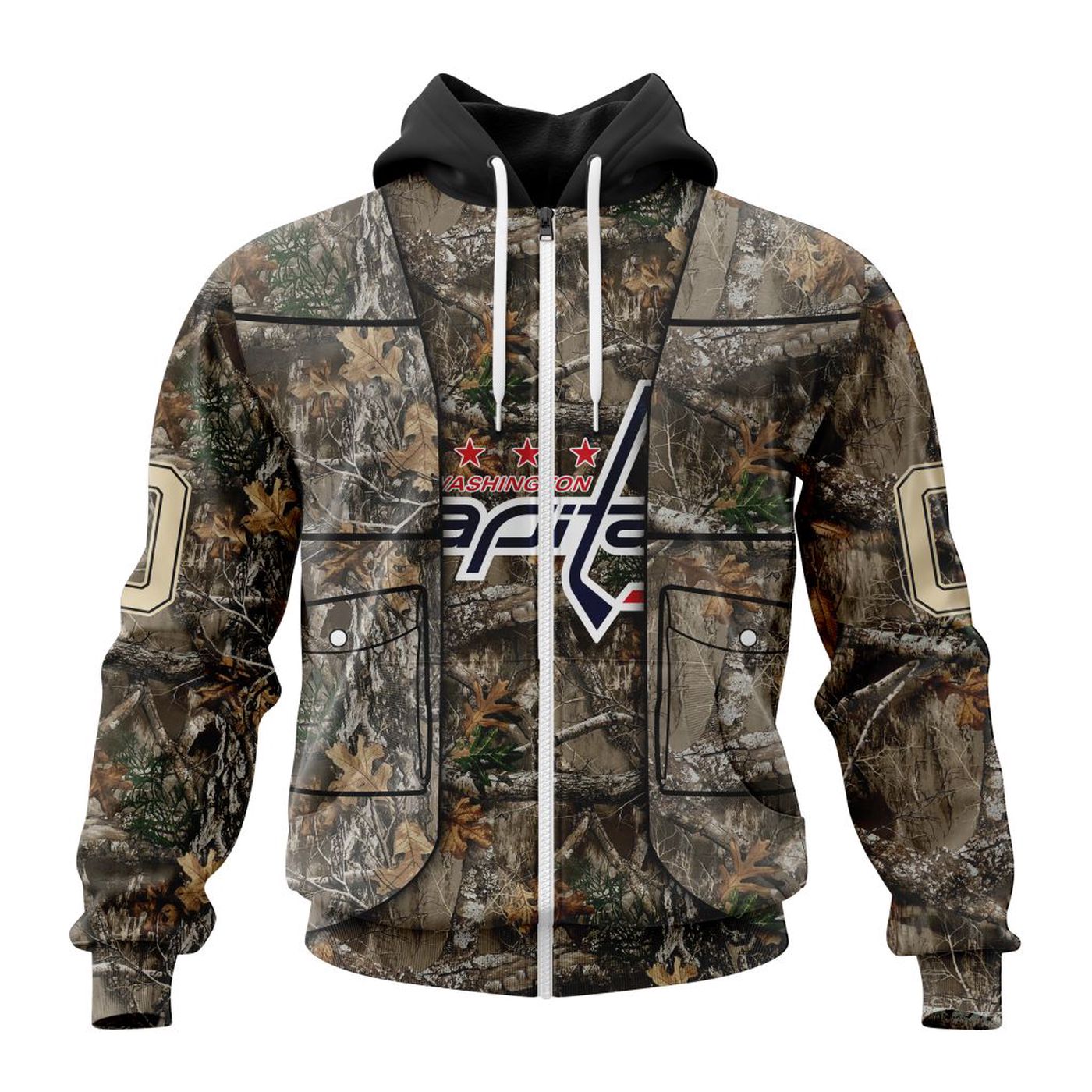 NHL Washington Capitals | Specialized Unisex Vest Kits With Realtree Camo 3d Printed Hoodie 3d Printed Hoodie