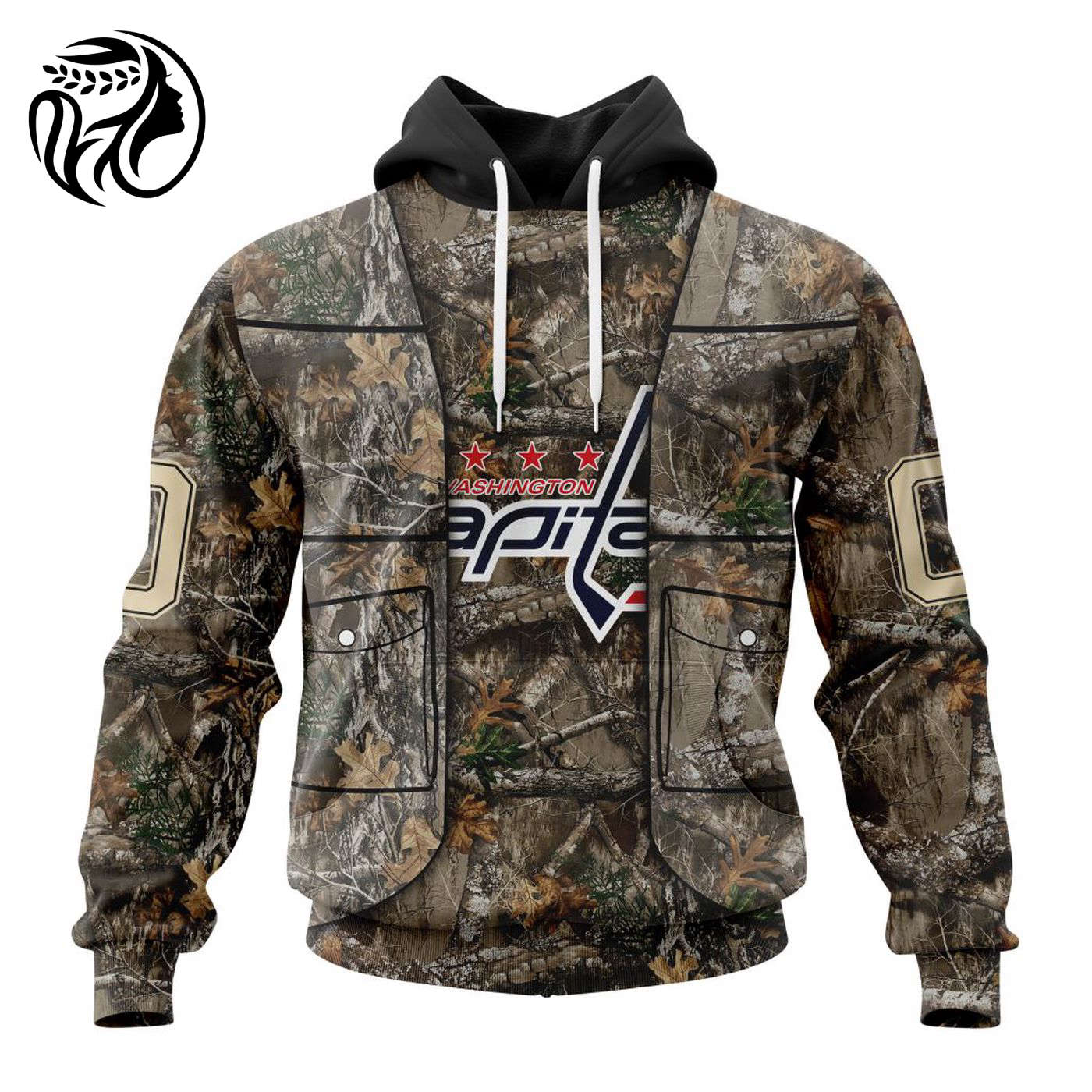 NHL Washington Capitals | Specialized Unisex Vest Kits With Realtree Camo 3d Printed Hoodie 3d Printed Hoodie