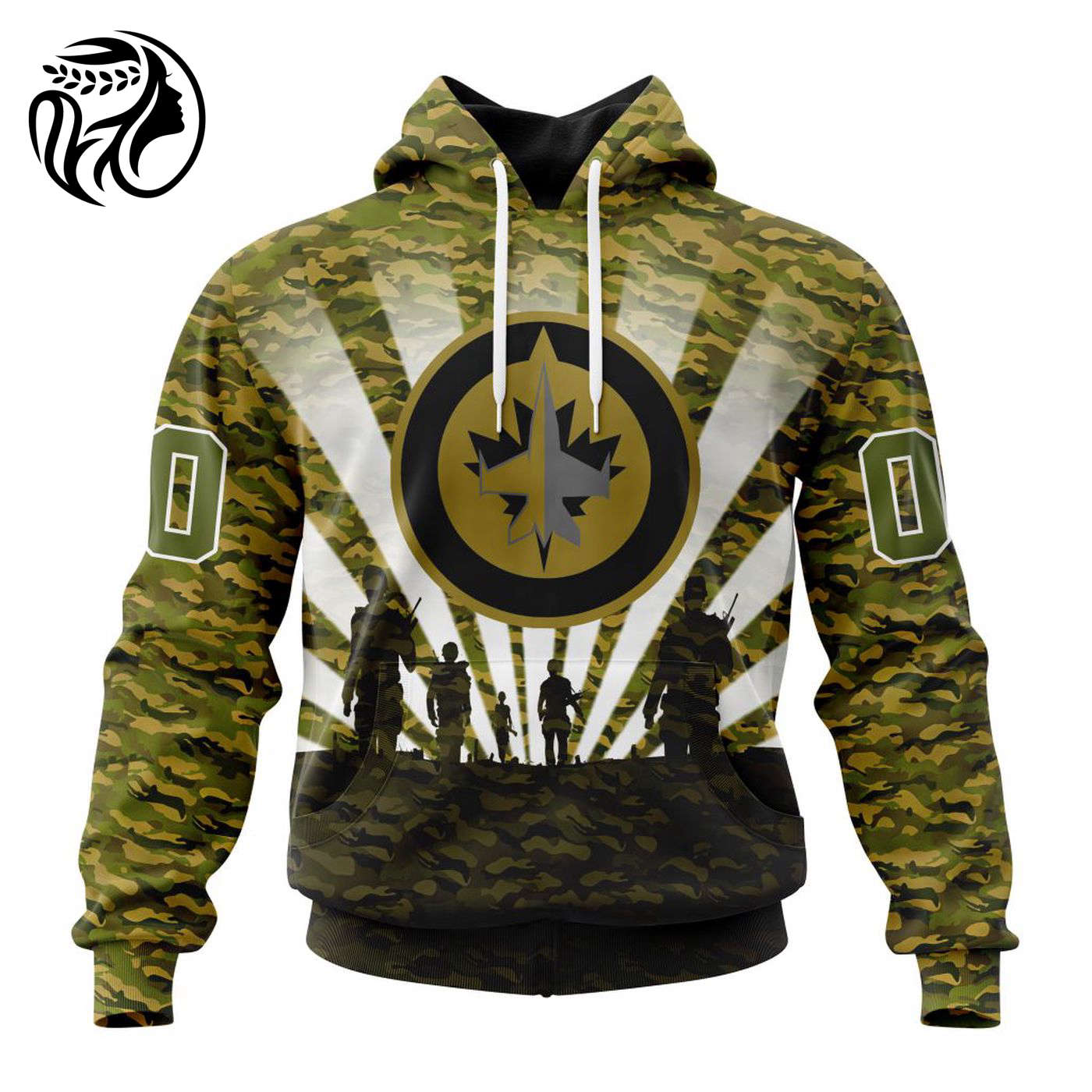 NHL Winnipeg Jets Special Military Camo Kits For Veterans Day And Rememberance Day ST2201 3d Printed Hoodie 3d Printed Hoodie