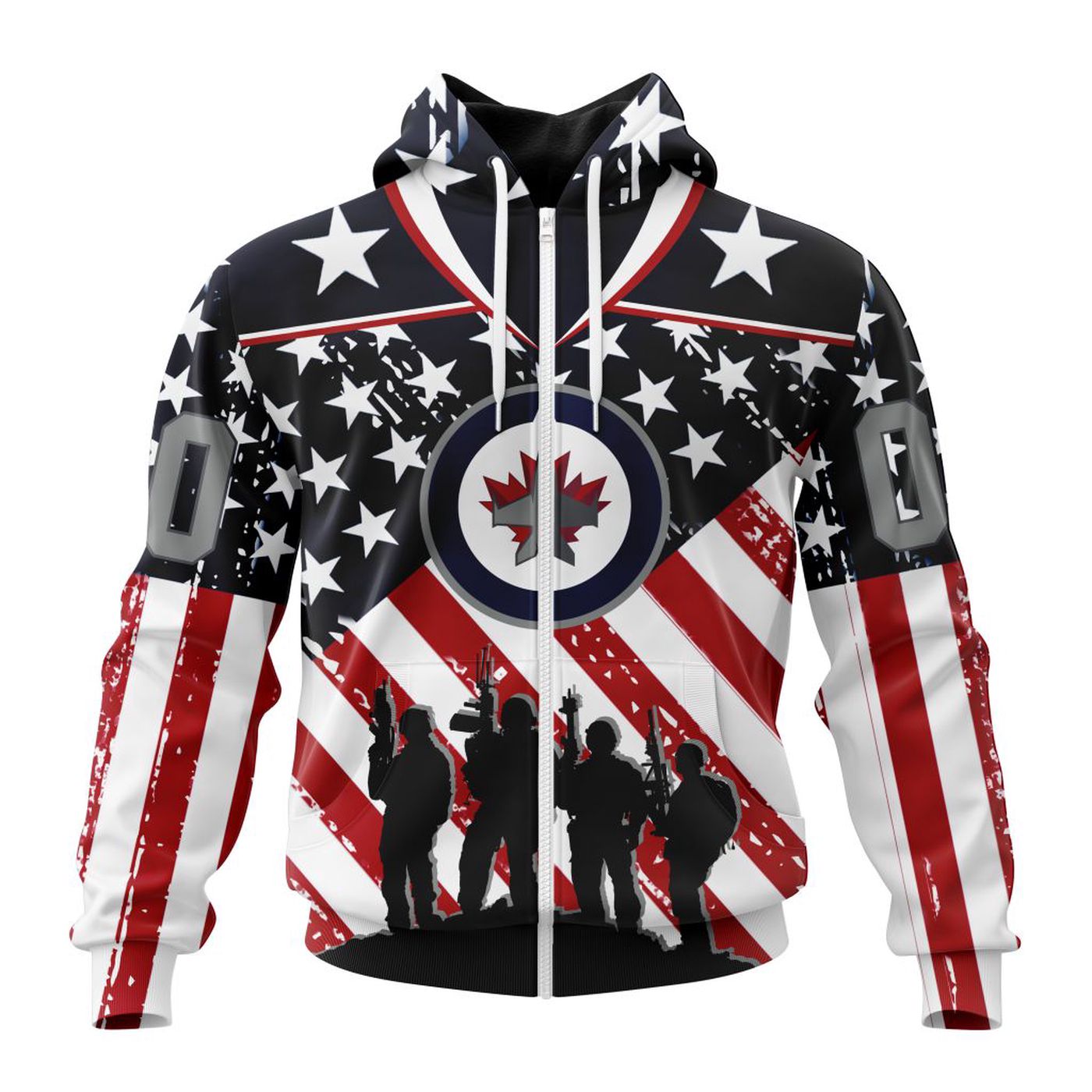 NHL Winnipeg Jets | Specialized Kits For Honor US’s Military 3d Printed Hoodie 3d Printed Hoodie