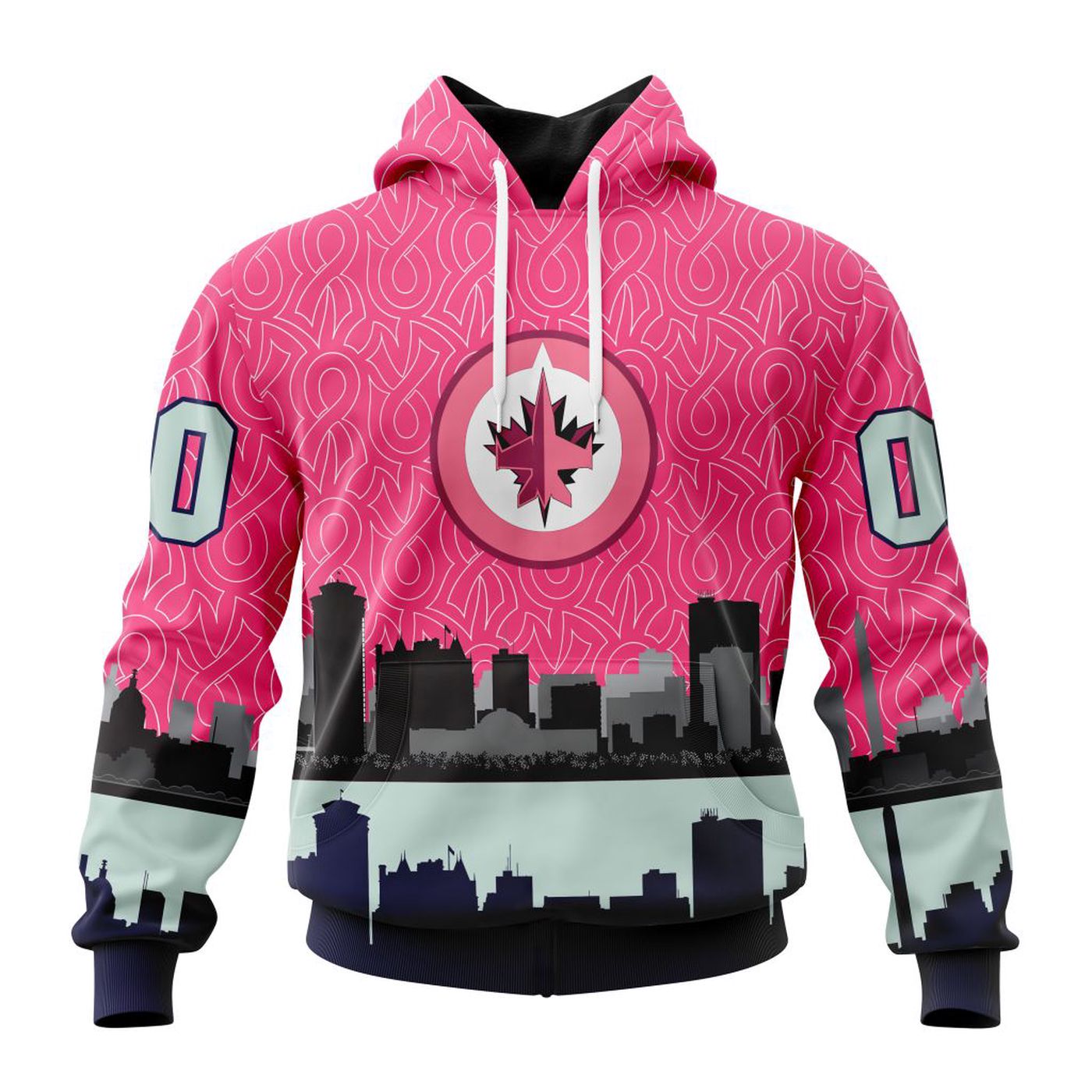 NHL Winnipeg Jets | Specialized Unisex Kits Hockey Fights Against Cancer V0222 3d Printed Hoodie 3d Printed Hoodie