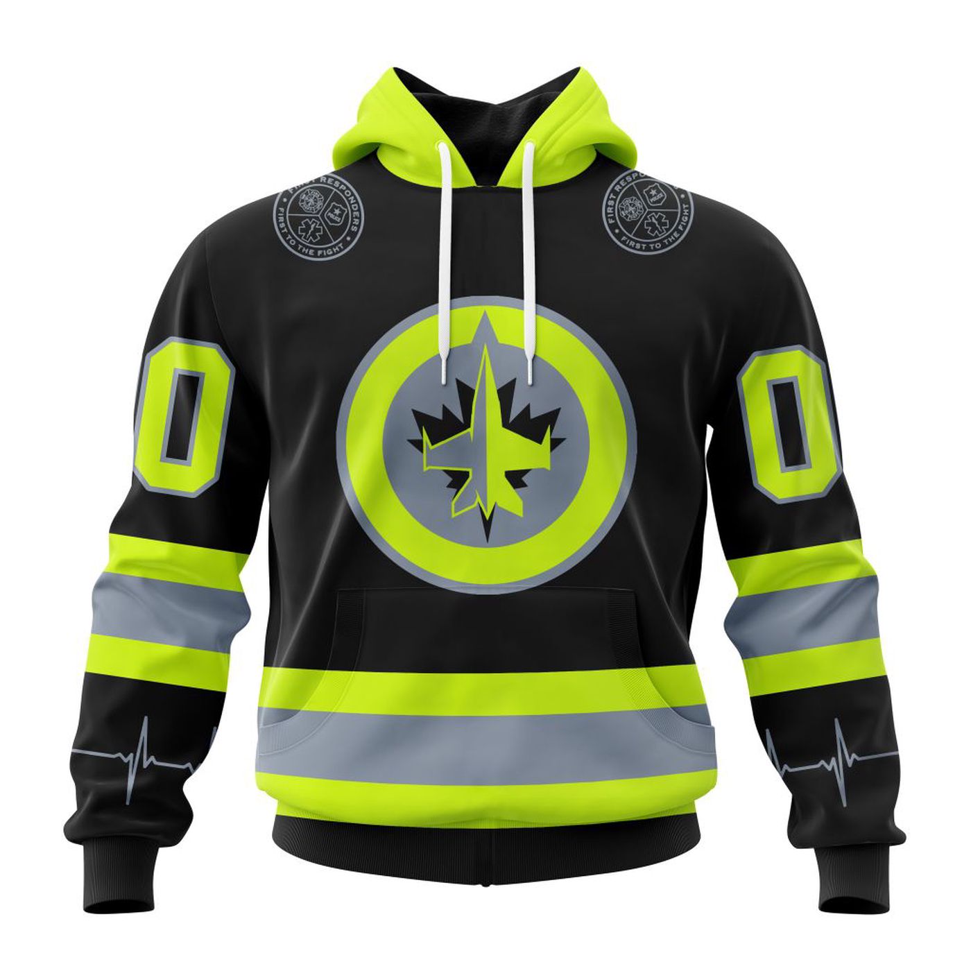 NHL Winnipeg Jets | Specialized Unisex Kits With FireFighter Uniforms Color 3d Printed Hoodie 3d Printed Hoodie