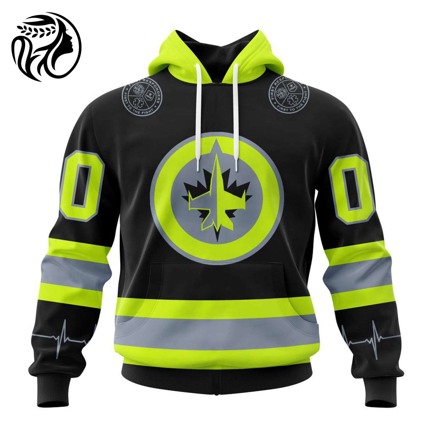 NHL Winnipeg Jets | Specialized Unisex Kits With FireFighter Uniforms Color 3d Printed Hoodie 3d Printed Hoodie