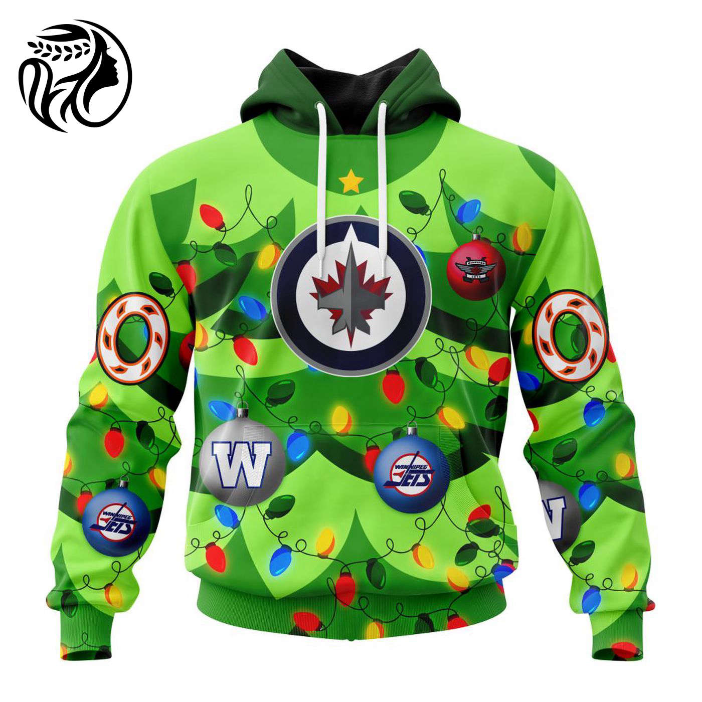 NHL Winnipeg Jets | Specialized Unisex Kits With Unisex Kits With Christmass Tree Color And City’s Sport Teams 3d Printed Hoodie 3d Printed Hoodie