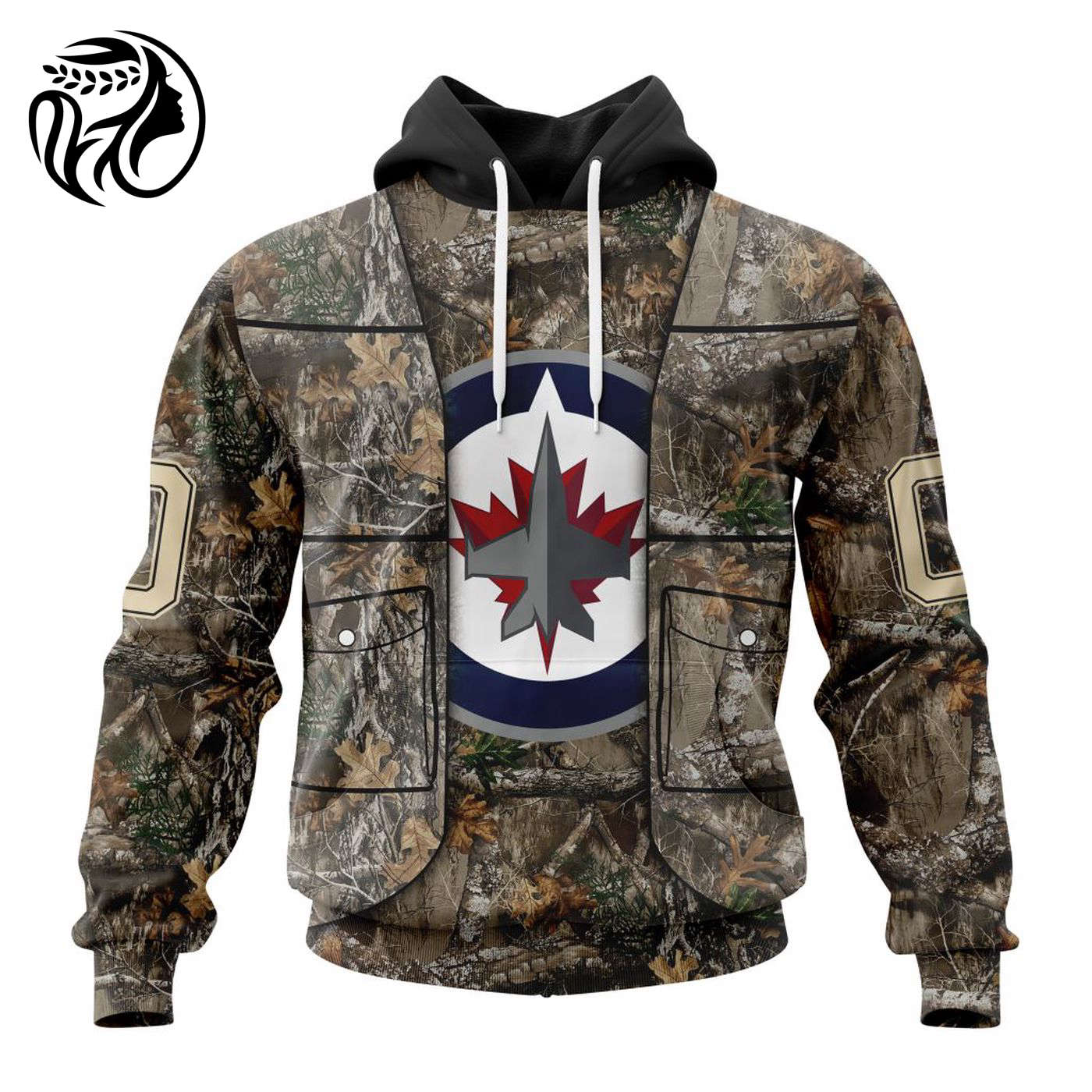 NHL Winnipeg Jets | Specialized Unisex Vest Kits With Realtree Camo 3d Printed Hoodie 3d Printed Hoodie