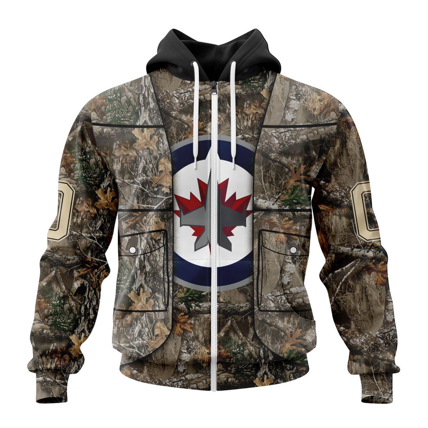 NHL Winnipeg Jets | Specialized Unisex Vest Kits With Realtree Camo 3d Printed Hoodie 3d Printed Hoodie