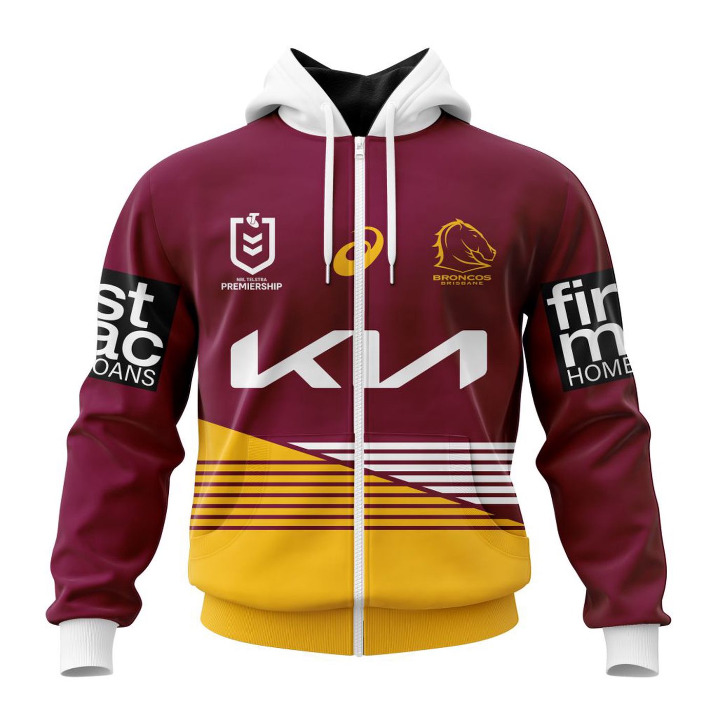 NRL Brisbane Broncos Home Kits 2023 3d Printed Hoodie 3d Printed Hoodie