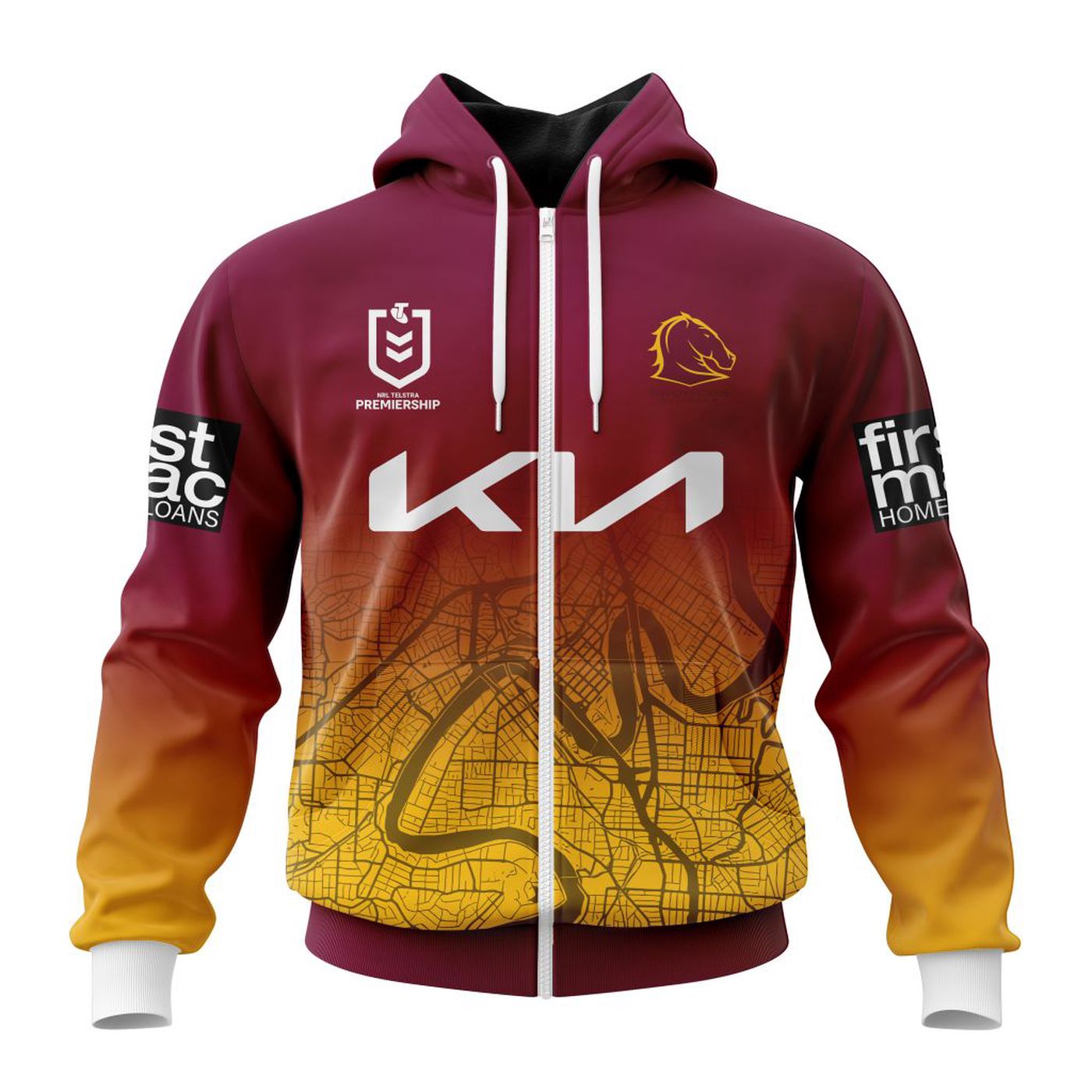 NRL Brisbane Broncos Special City Design Kits ST2301 3d Printed Hoodie 3d Printed Hoodie