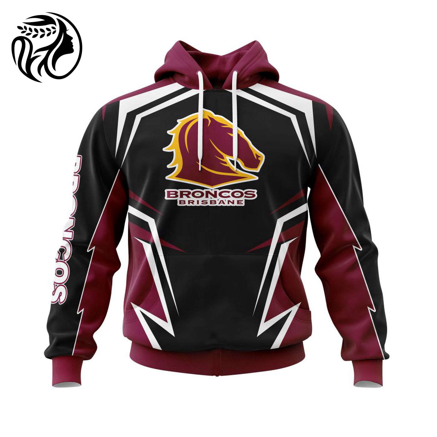 NRL Brisbane Broncos Special Concept Kits ST2201 3d Printed Hoodie 3d Printed Hoodie