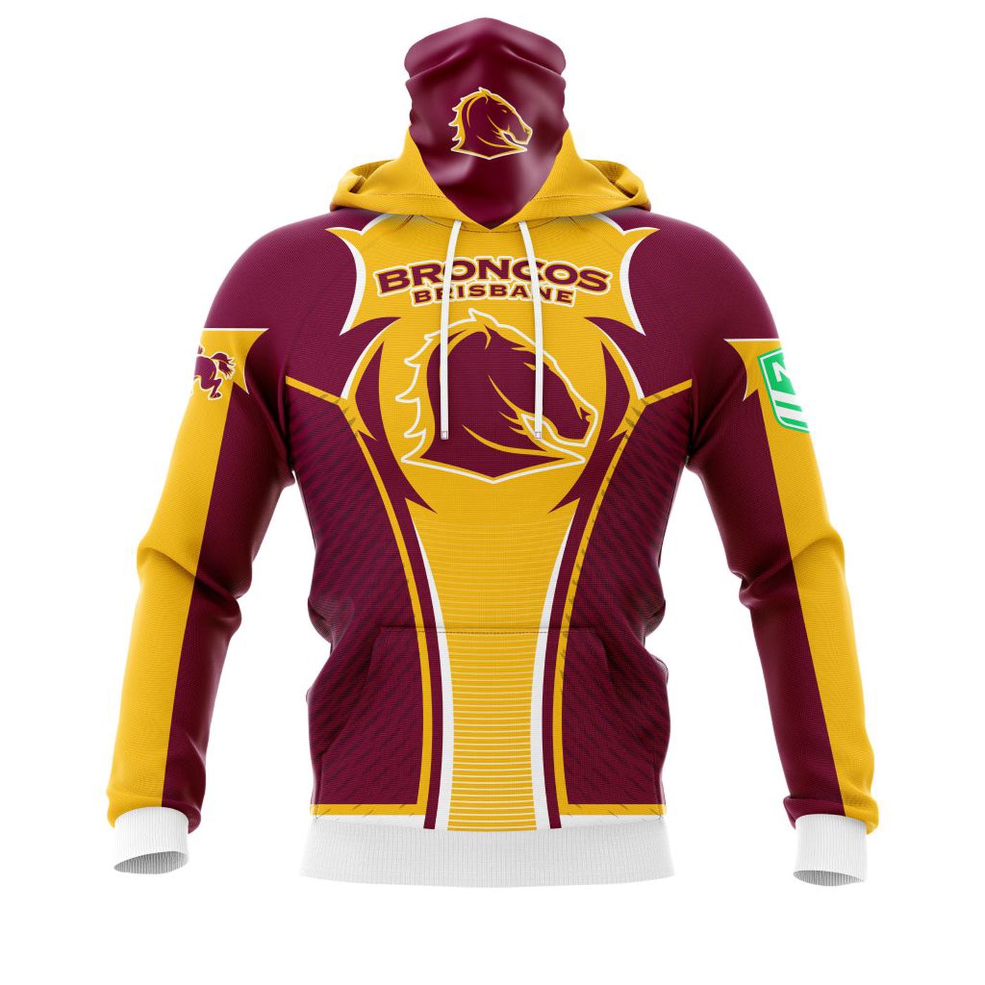 NRL Brisbane Broncos | Specialized 2021 Concepts Kits 04 3d Printed Hoodie 3d Printed Hoodie