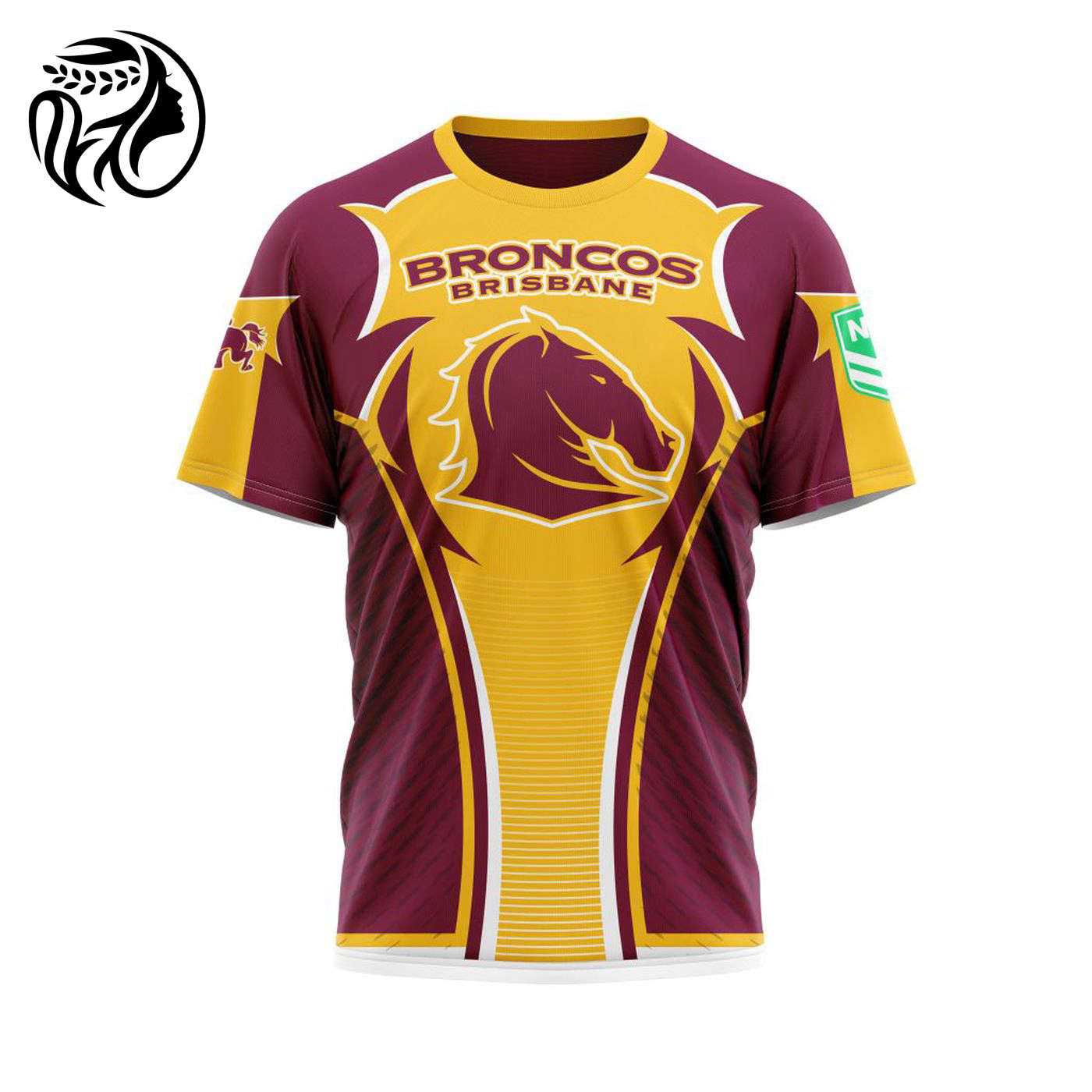 NRL Brisbane Broncos | Specialized 2021 Concepts Kits 04 3d Printed Hoodie 3d Printed Hoodie