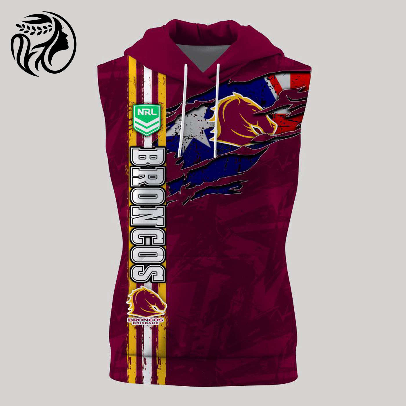 NRL Brisbane Broncos | Specialized 2021 Concepts Kits 3d Printed Hoodie 3d Printed Hoodie