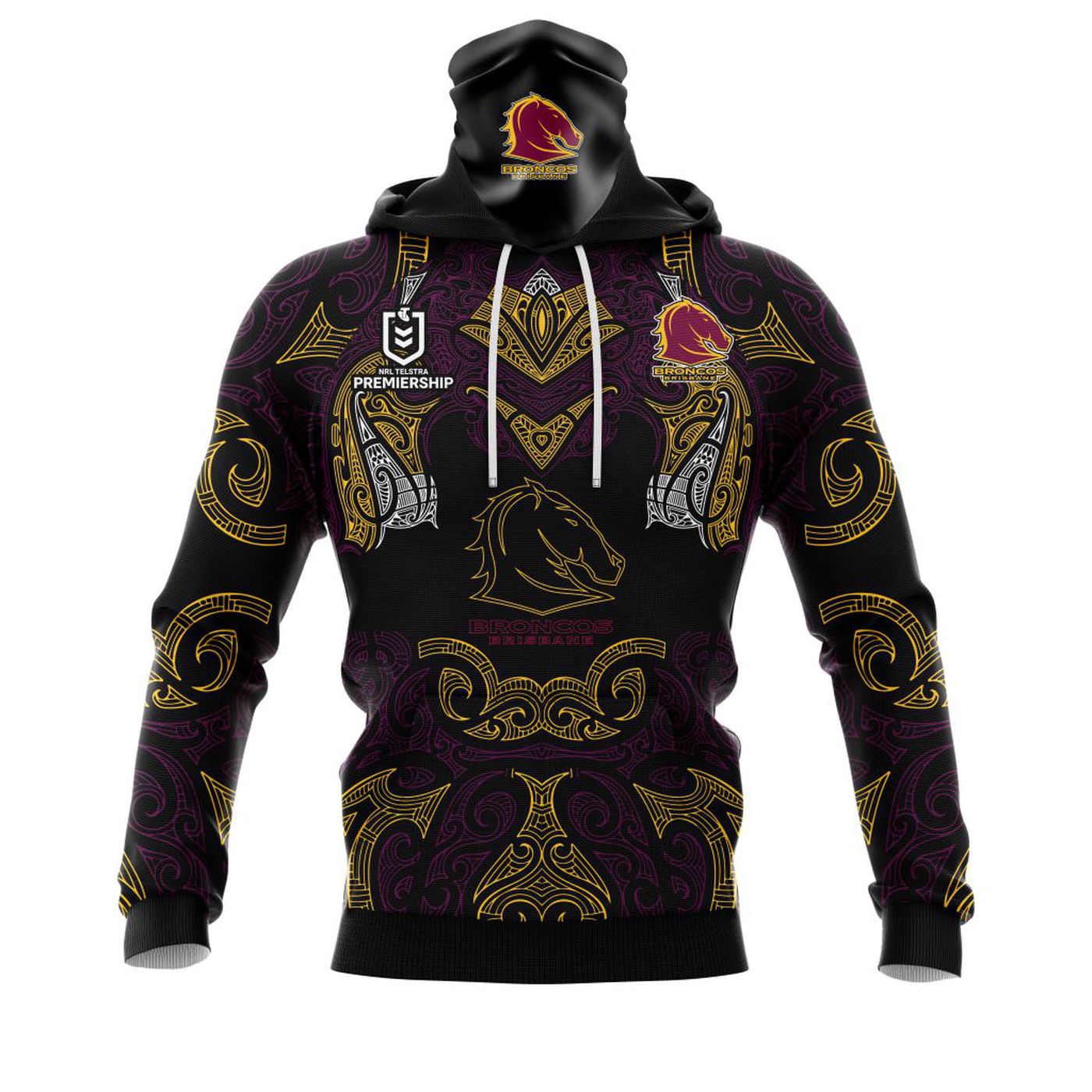 NRL Brisbane Broncos | Specialized 2021 Concepts Kits V10 3d Printed Hoodie 3d Printed Hoodie