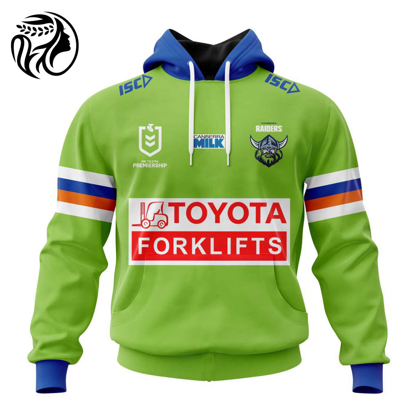 NRL Canberra Raiders Home Kits 2023 3d Printed Hoodie 3d Printed Hoodie