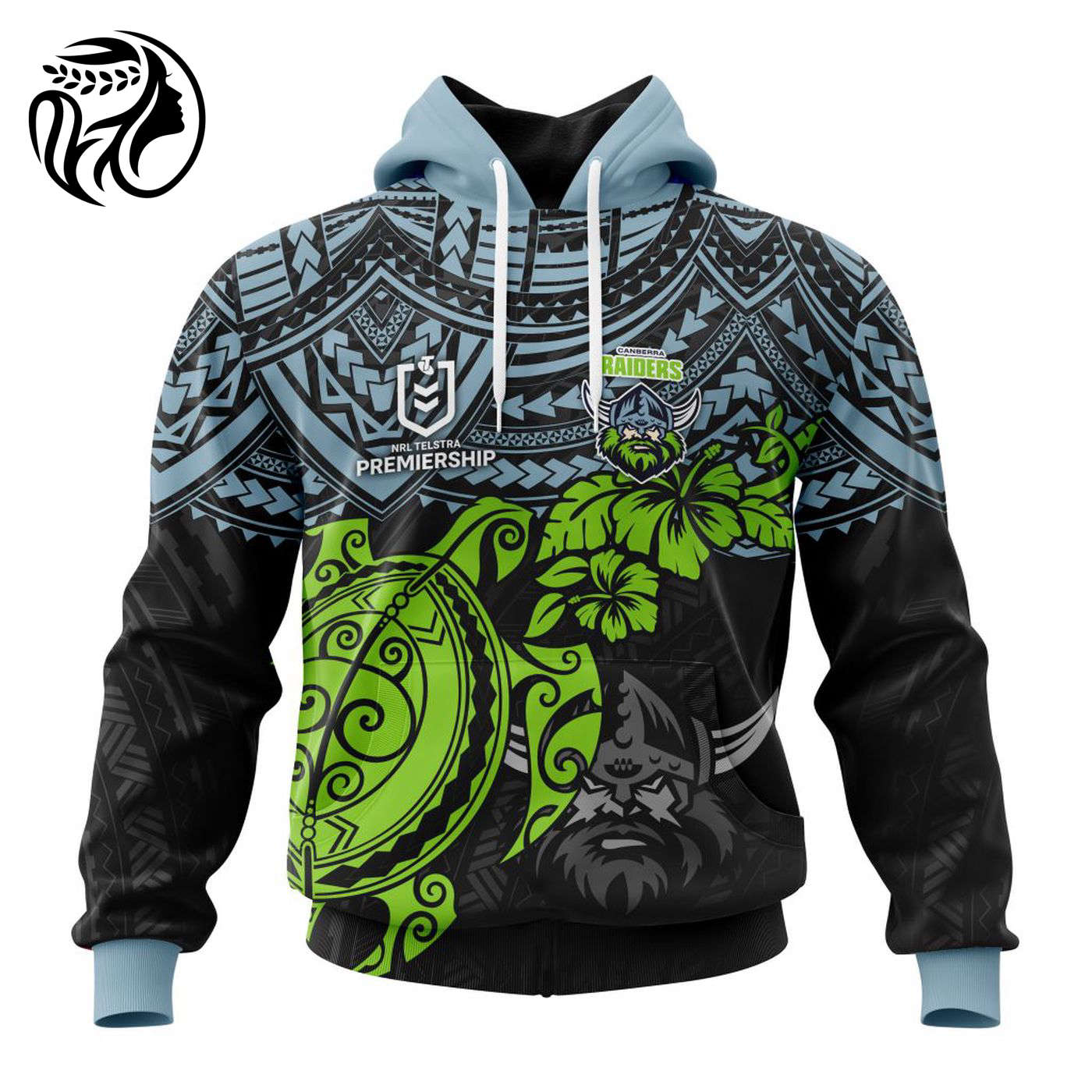 NRL Canberra Raiders Polynesian Concept Kits ST2202 3d Printed Hoodie 3d Printed Hoodie