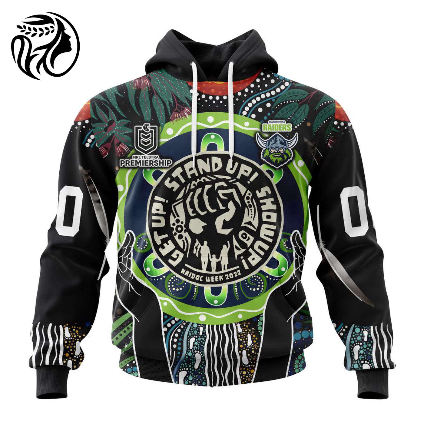 NRL Canberra Raiders | Specialized Concepts Kits For Naidoc Event V0122 3d Printed Hoodie 3d Printed Hoodie