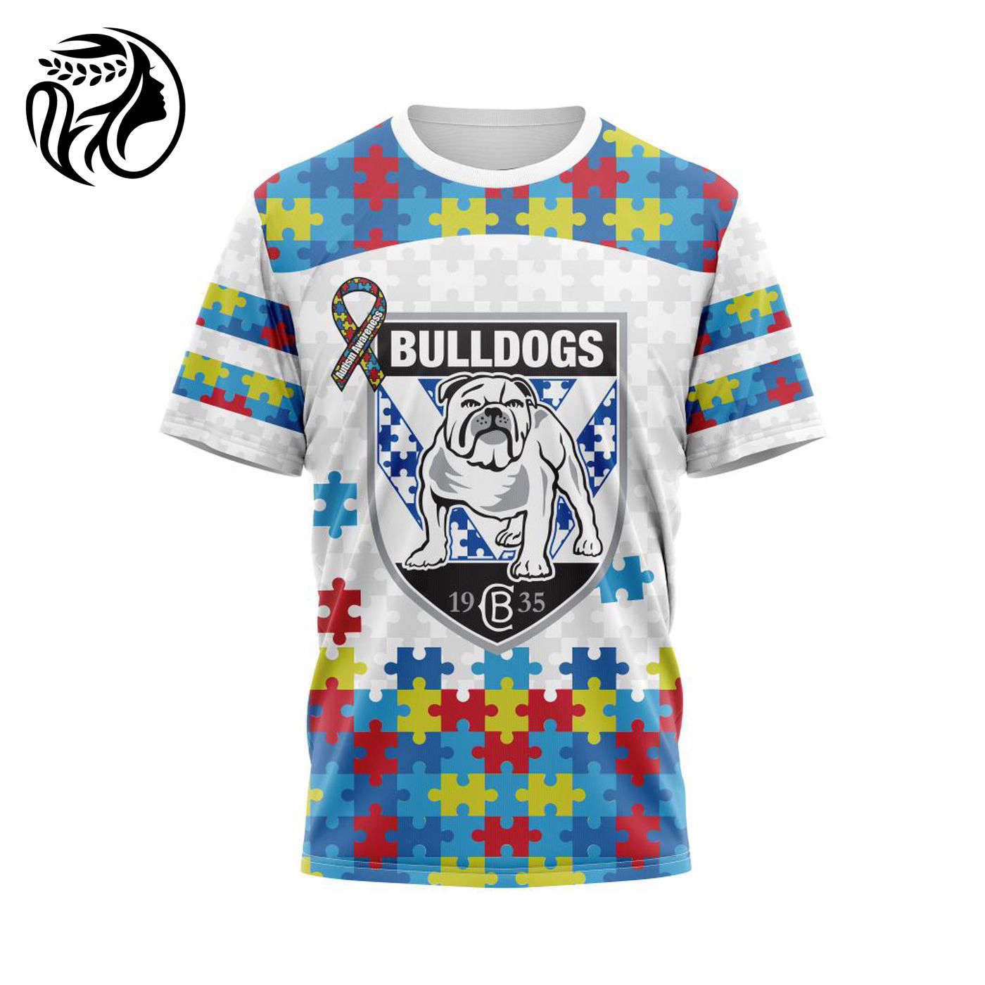 NRL Canterbury-Bankstown Bulldogs Autism Awareness | Concept Kits 3d Printed Hoodie 3d Printed Hoodie