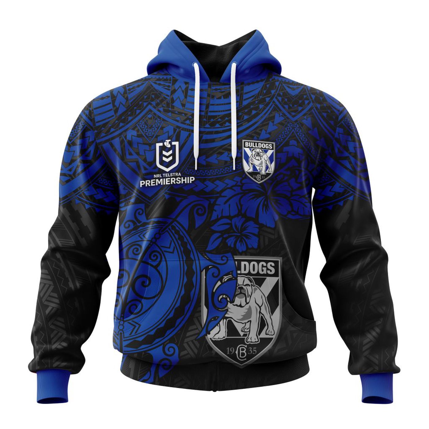 NRL Canterbury-Bankstown Bulldogs Polynesian Concept Kits ST2202 3d Printed Hoodie 3d Printed Hoodie