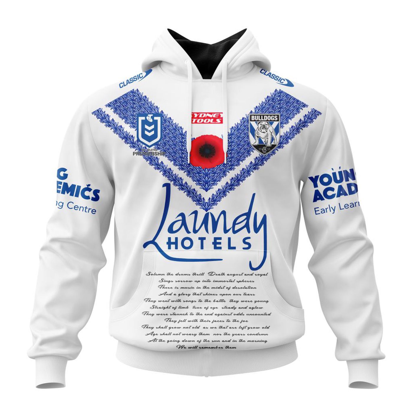 NRL Canterbury-Bankstown Bulldogs Special ANZAC Day Kits 2023 3d Printed Hoodie 3d Printed Hoodie