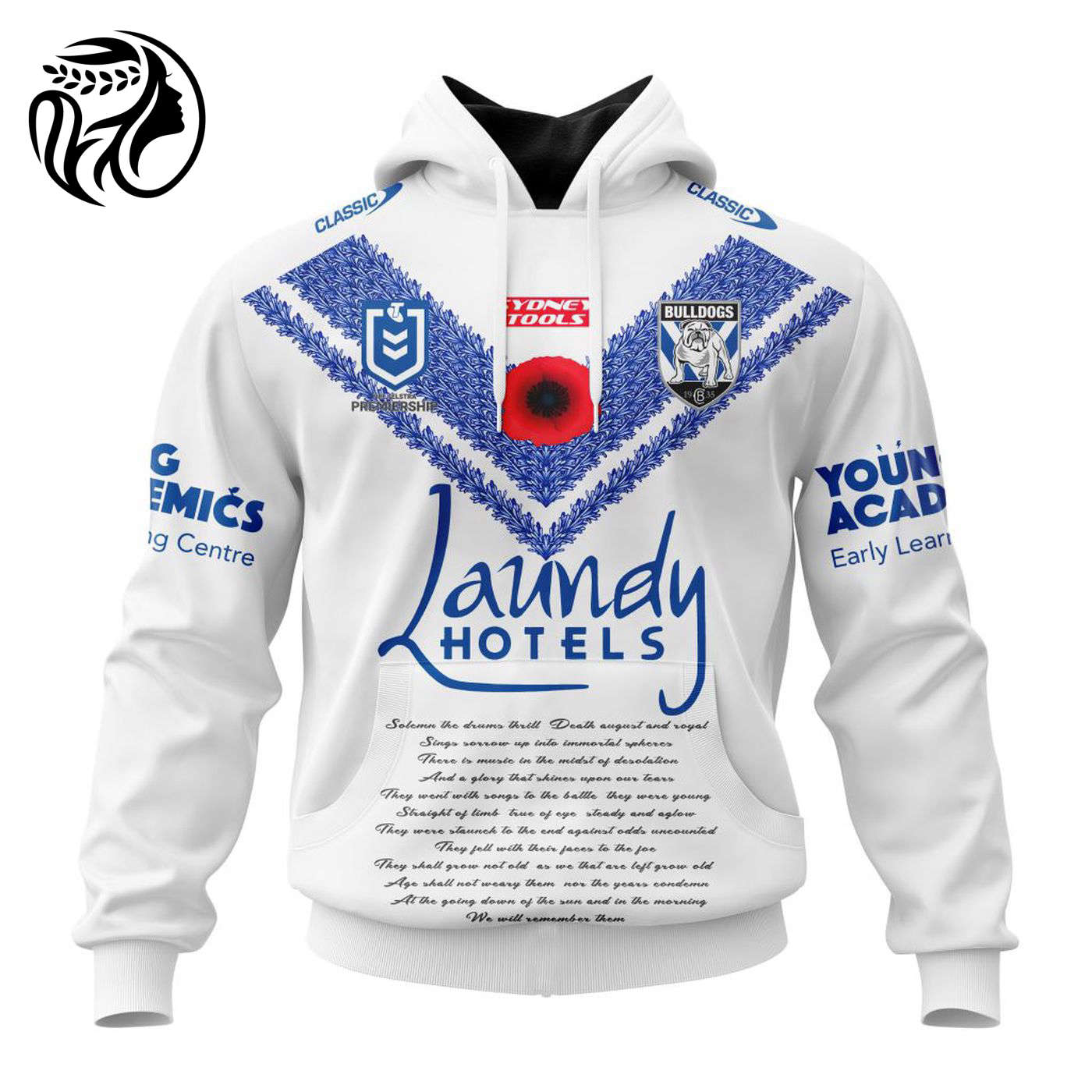 NRL Canterbury-Bankstown Bulldogs Special ANZAC Day Kits 2023 3d Printed Hoodie 3d Printed Hoodie