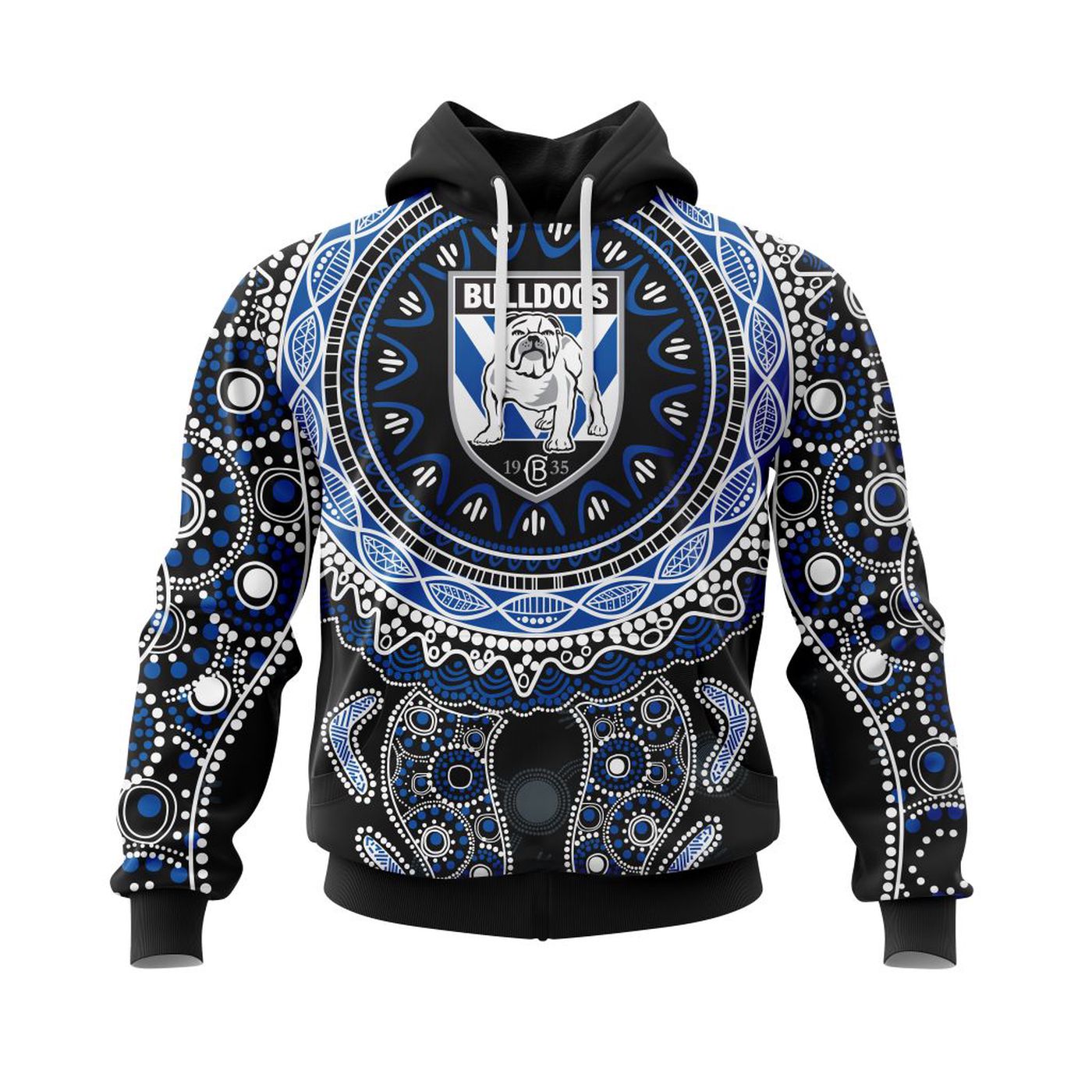 NRL Canterbury-Bankstown Bulldogs  | Specialized 2021 Maori Concepts Kits V7 3d Printed Hoodie 3d Printed Hoodie