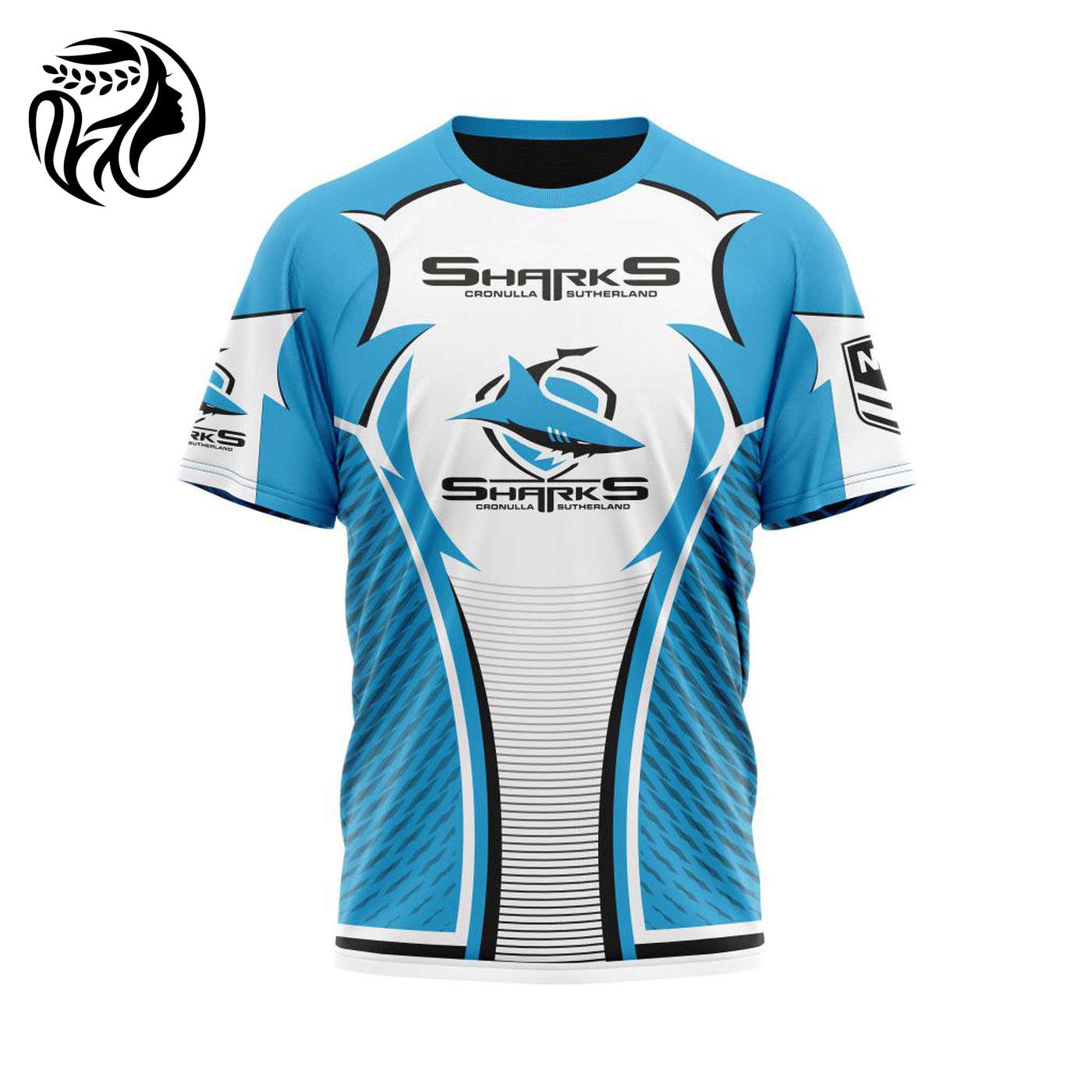 NRL Cronulla-Sutherland Sharks | Specialized 2021 Concepts Kits 04 3d Printed Hoodie 3d Printed Hoodie
