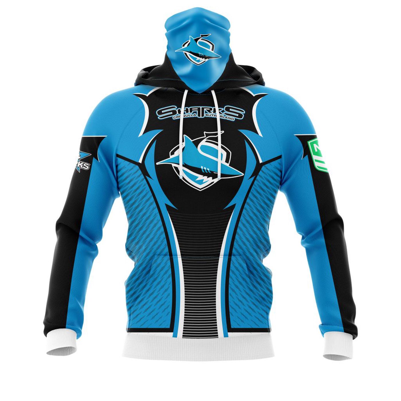 NRL Cronulla-Sutherland Sharks | Specialized 2021 Concepts Kits 04 V1 3d Printed Hoodie 3d Printed Hoodie