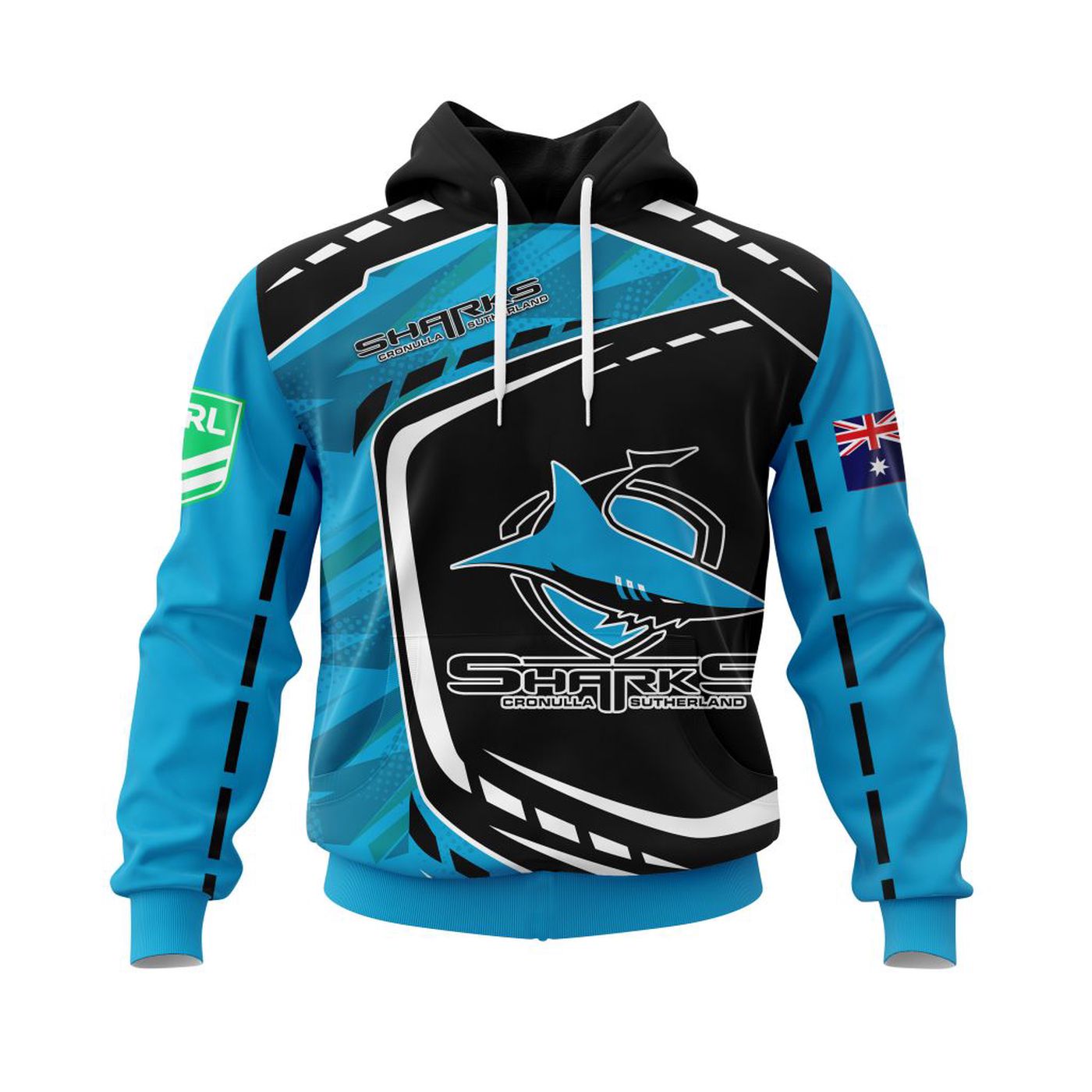NRL Cronulla-Sutherland Sharks | Specialized 2021 Concepts Kits 3d Printed Hoodie 3d Printed Hoodie