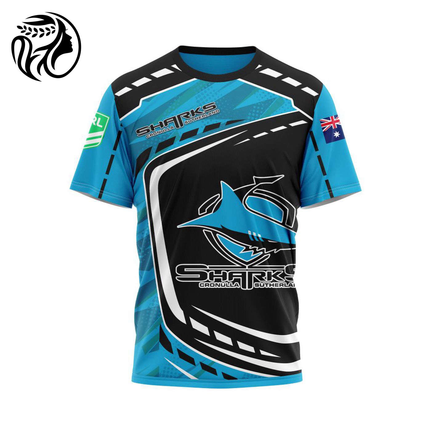 NRL Cronulla-Sutherland Sharks | Specialized 2021 Concepts Kits 3d Printed Hoodie 3d Printed Hoodie