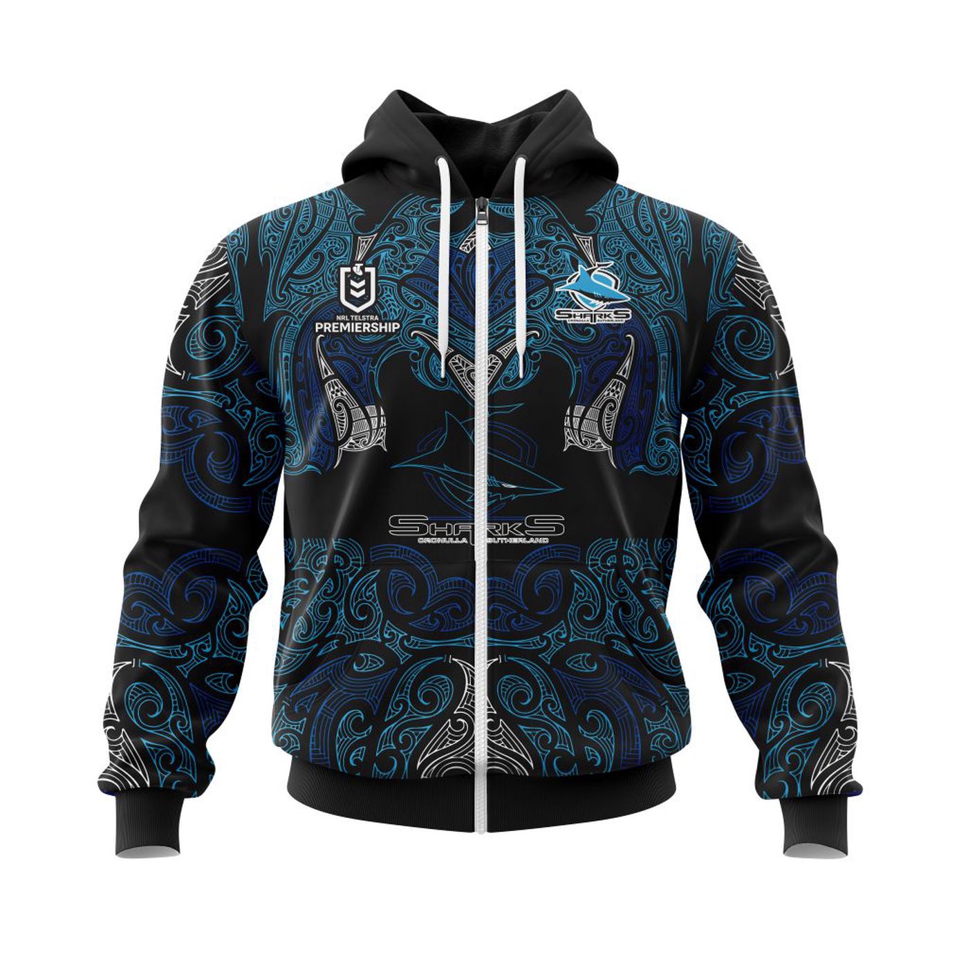 NRL Cronulla-Sutherland Sharks | Specialized 2021 Concepts Kits V10 3d Printed Hoodie 3d Printed Hoodie