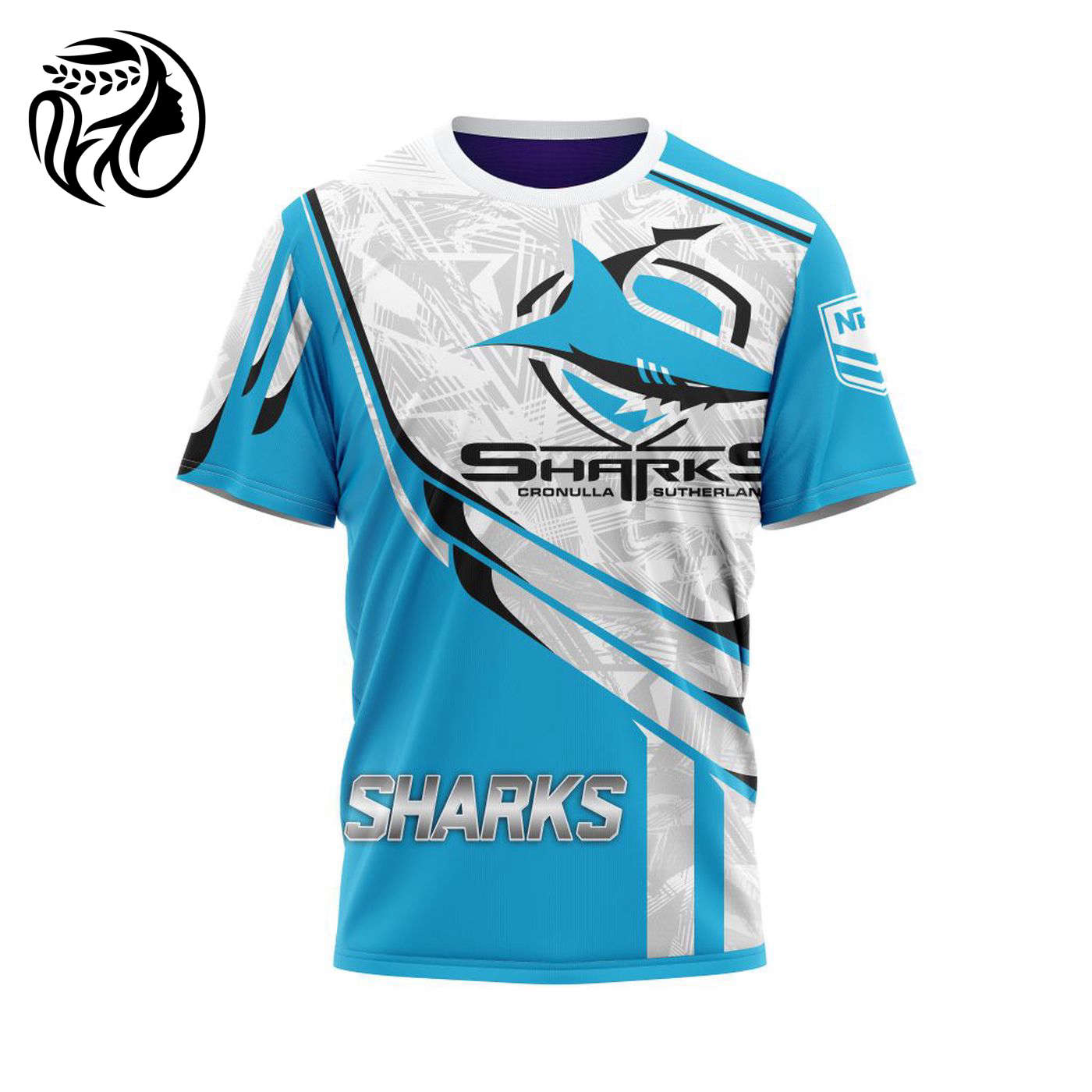 NRL Cronulla-Sutherland Sharks | Specialized 2021 Concepts Kits V6 3d Printed Hoodie 3d Printed Hoodie