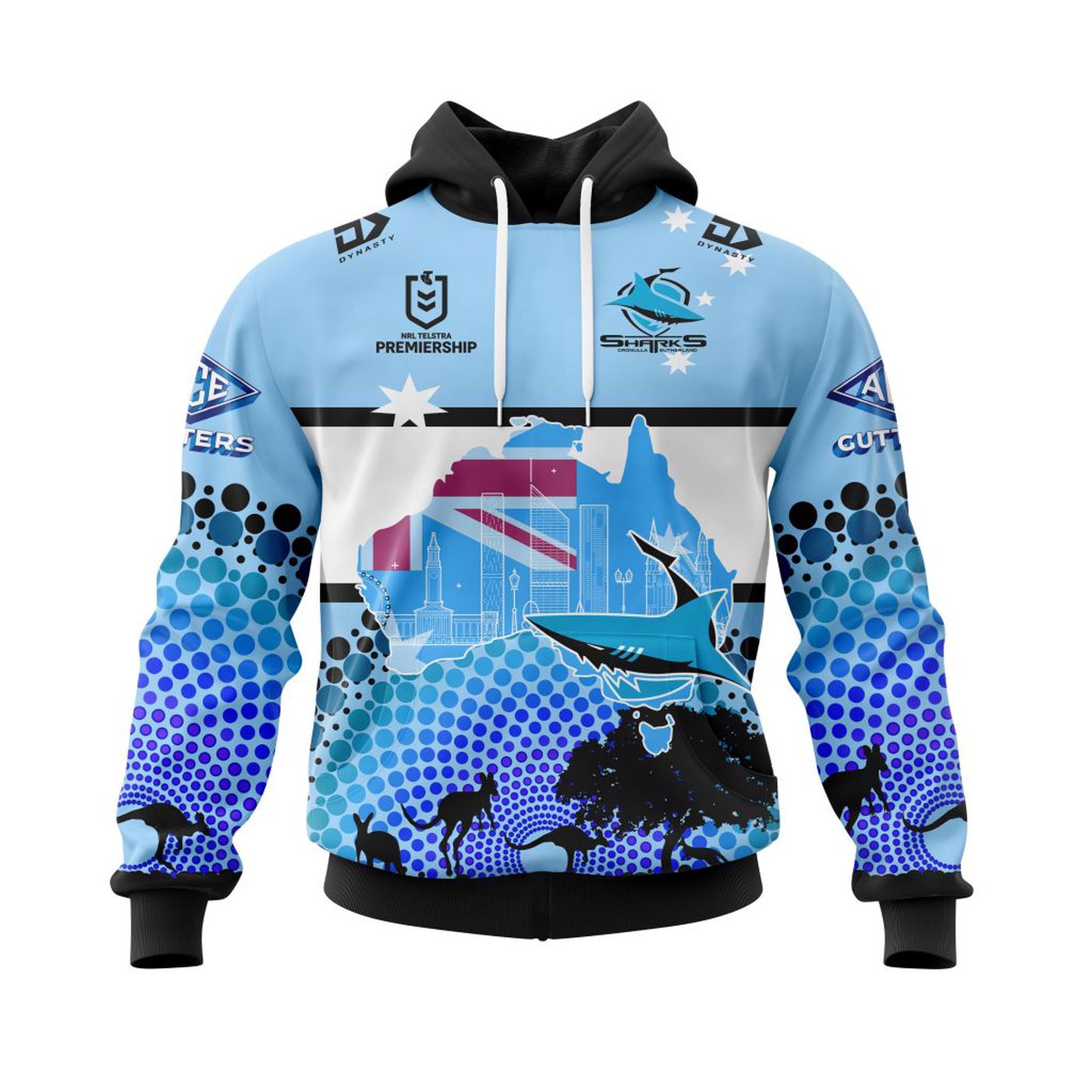 NRL Cronulla-Sutherland Sharks | Specialized Concepts For Australia’s Day Kits V0122 3d Printed Hoodie 3d Printed Hoodie