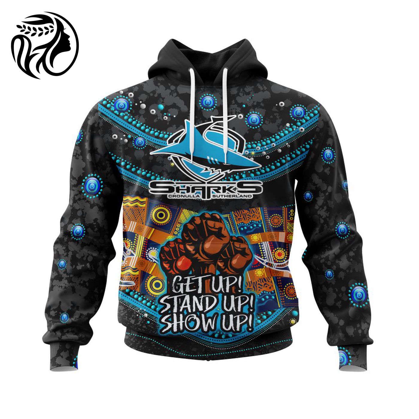 NRL Cronulla-Sutherland Sharks | Specialized Indigenous Kits For NAIDOC Week ST2201 3d Printed Hoodie 3d Printed Hoodie