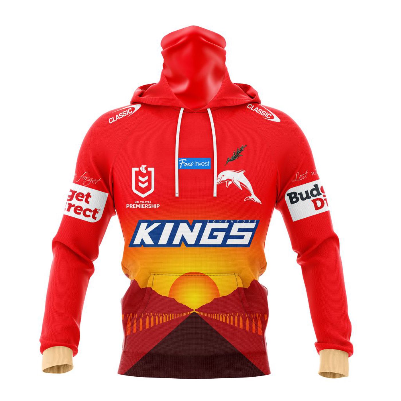 NRL Dolphins Special ANZAC Day Kits 2023 3d Printed Hoodie 3d Printed Hoodie