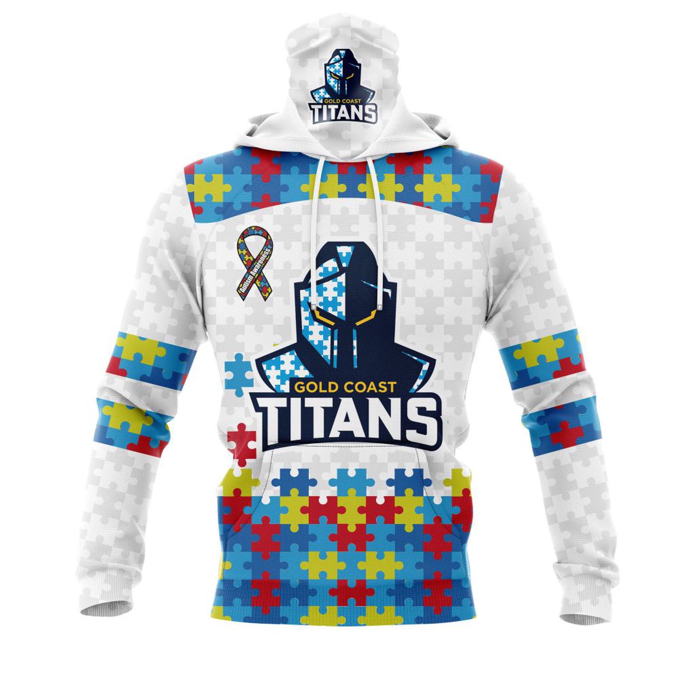 NRL Gold Coast Titans Autism Awareness | Concept Kits 3d Printed Hoodie 3d Printed Hoodie