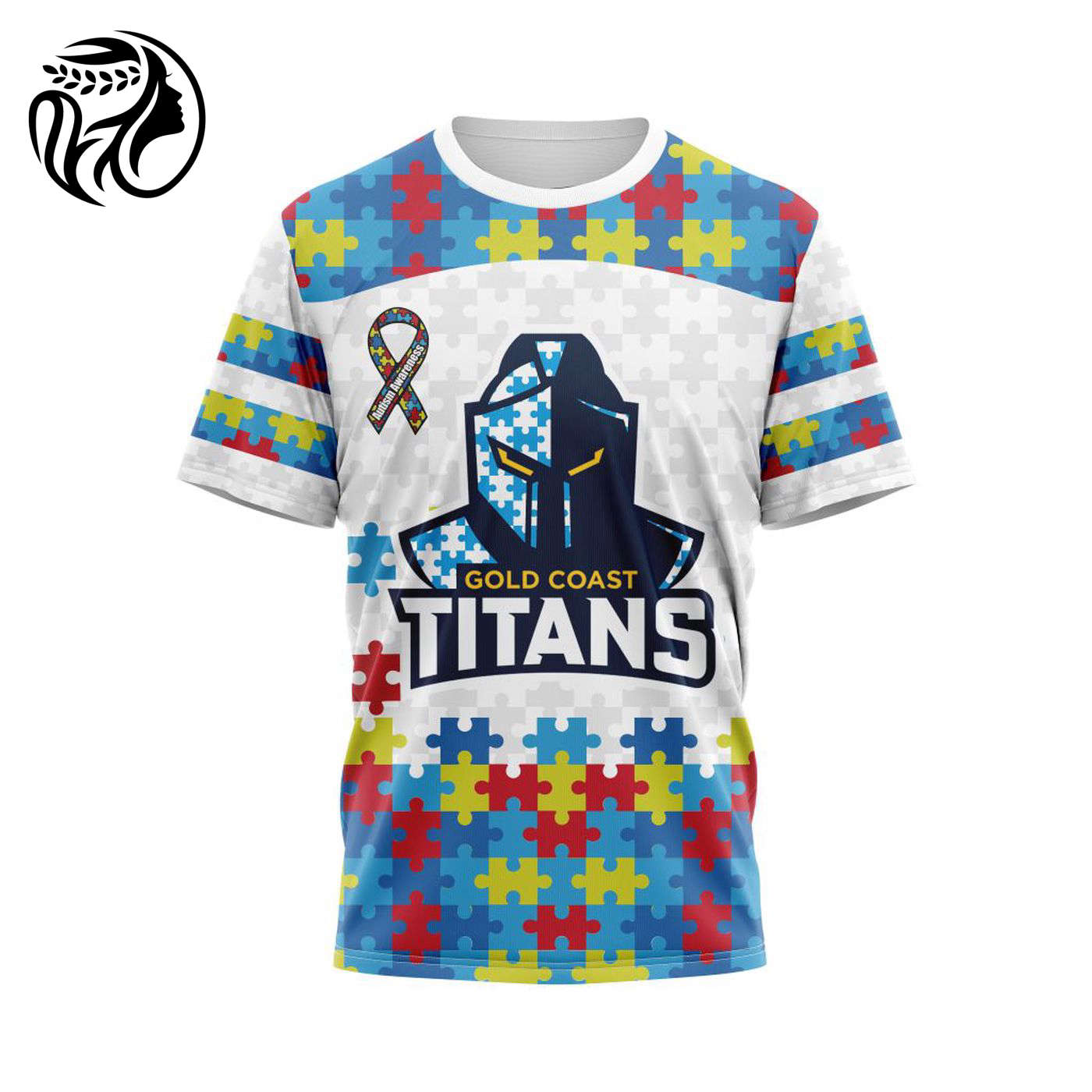 NRL Gold Coast Titans Autism Awareness | Concept Kits 3d Printed Hoodie 3d Printed Hoodie