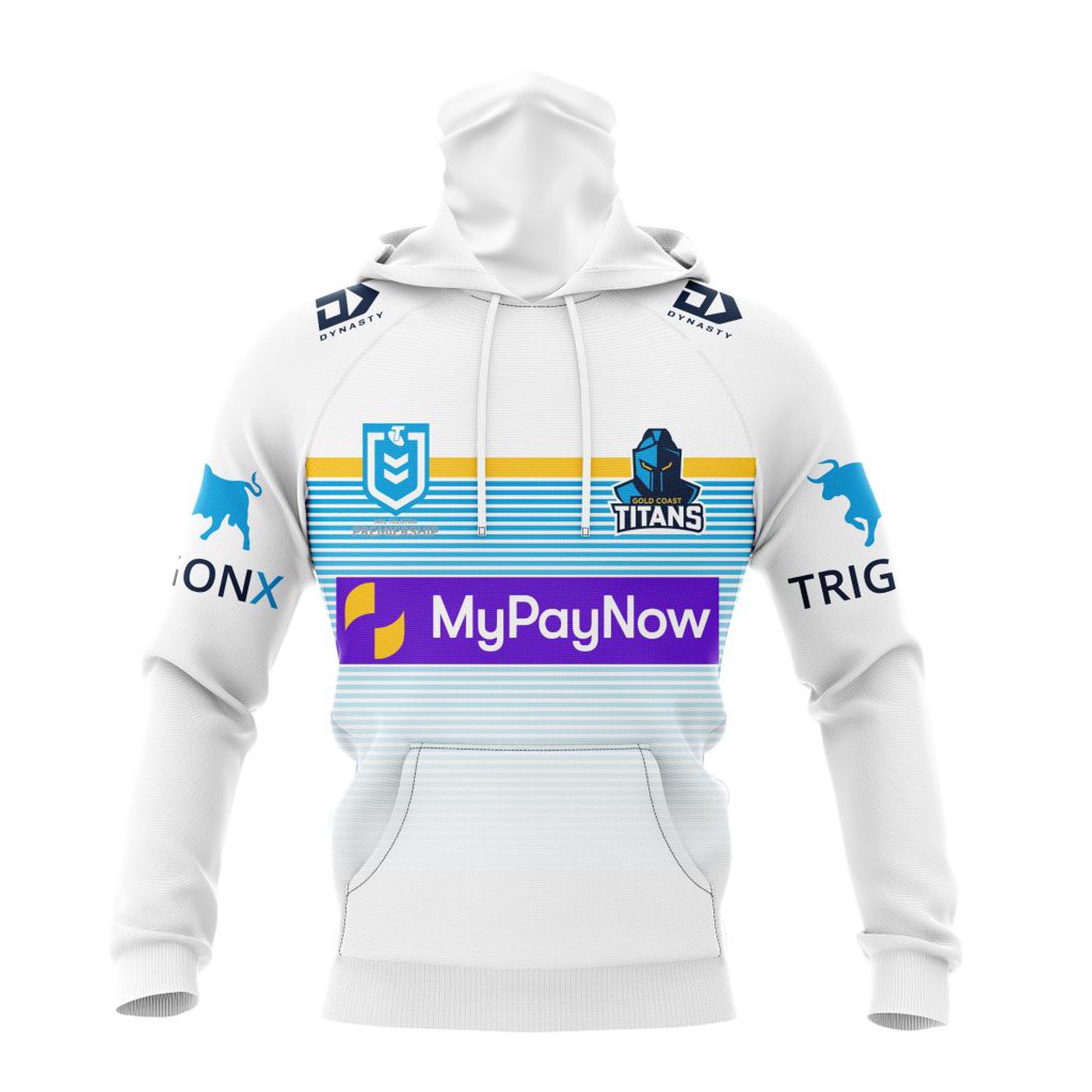 NRL Gold Coast Titans Away Kits 2023 3d Printed Hoodie 3d Printed Hoodie