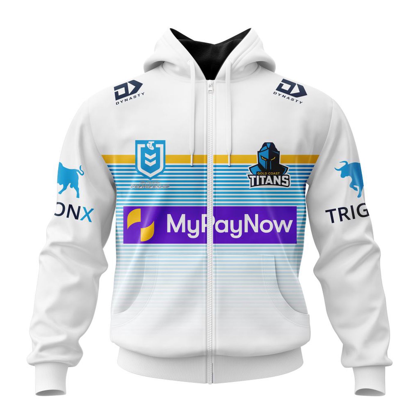 NRL Gold Coast Titans Away Kits 2023 3d Printed Hoodie 3d Printed Hoodie