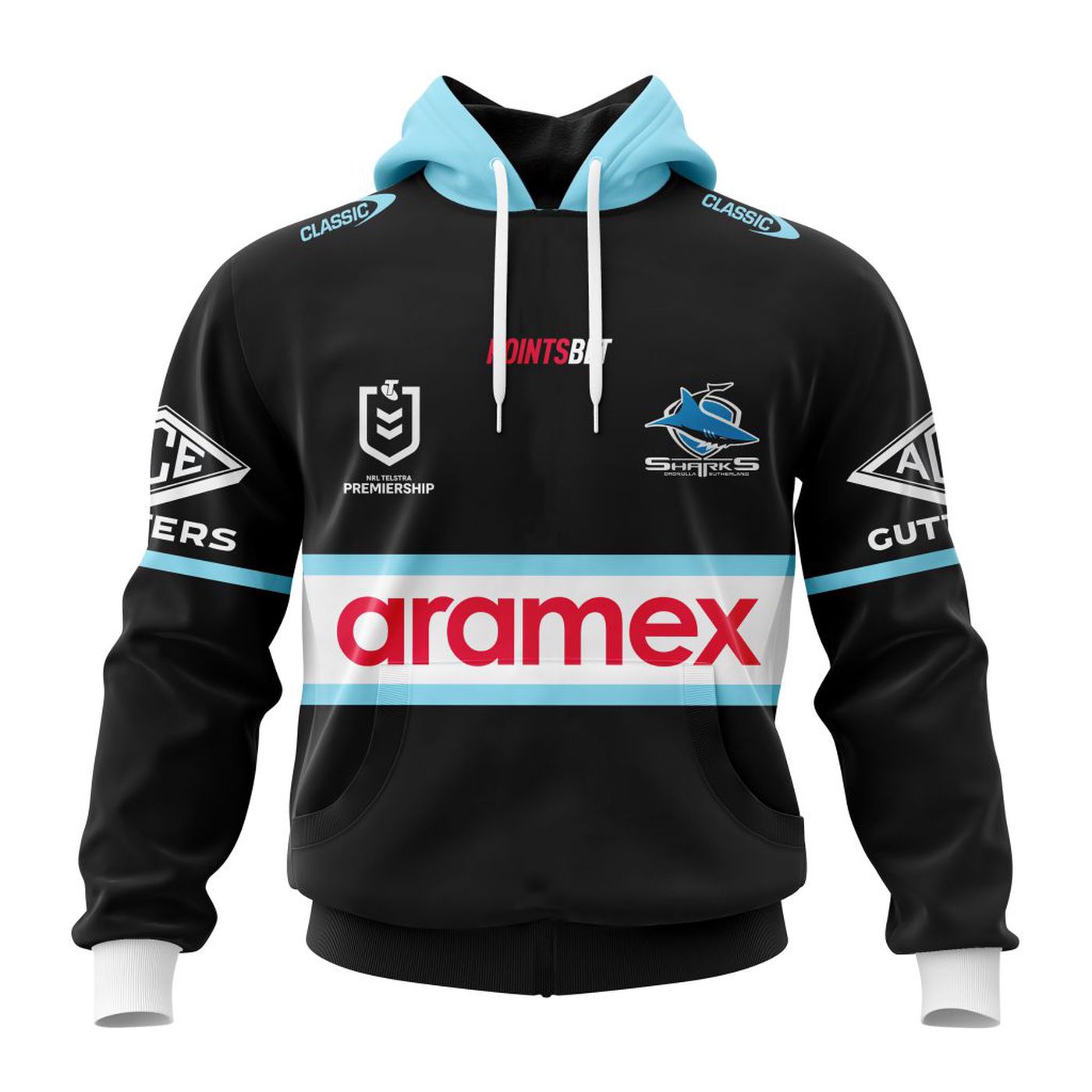 NRL Gold Coast Titans Away Kits 2023 3d Printed Hoodie 3d Printed Hoodie